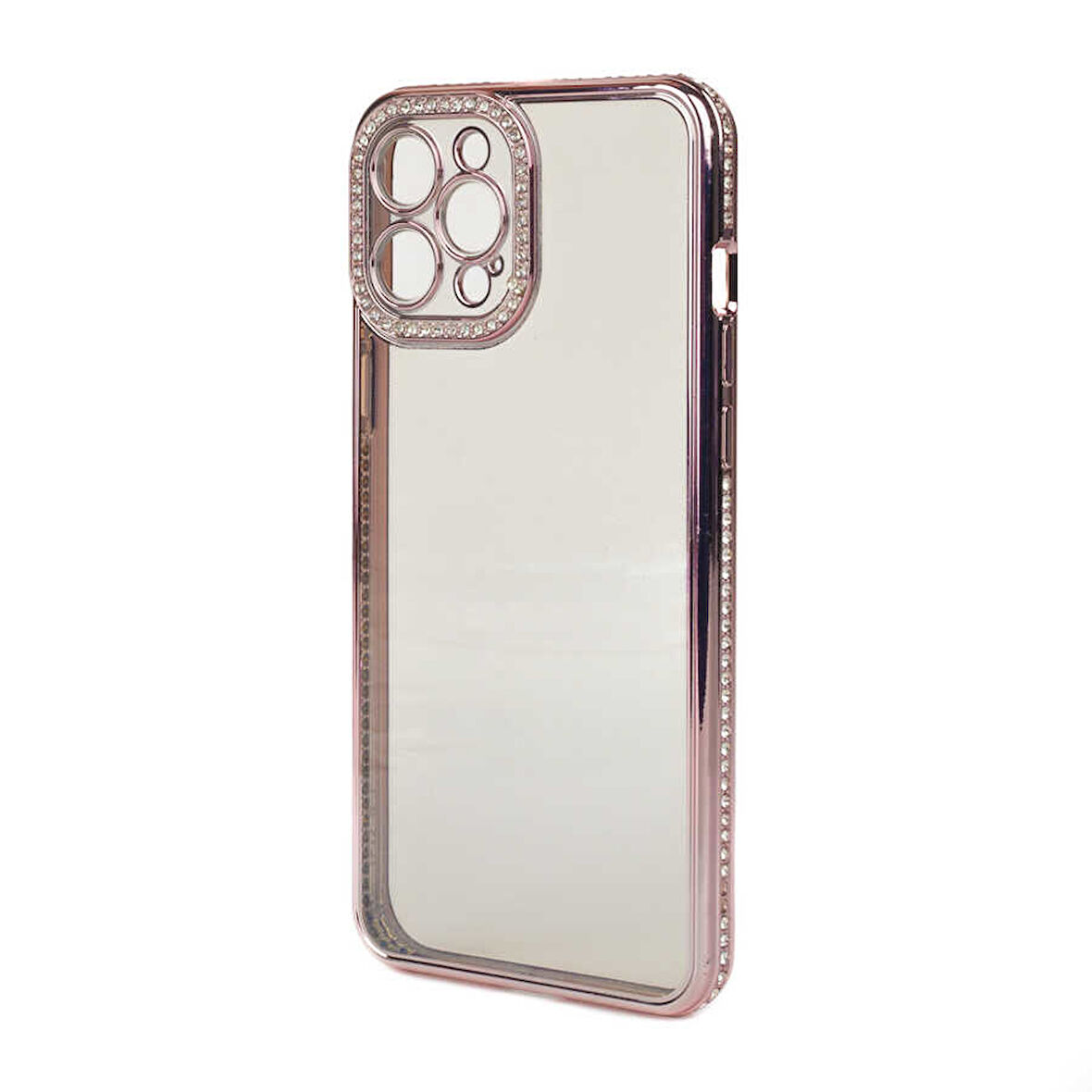 Apple iPhone 13 Pro Kılıf Kamera Korumalı Taşlı Zore Mina Kılıf