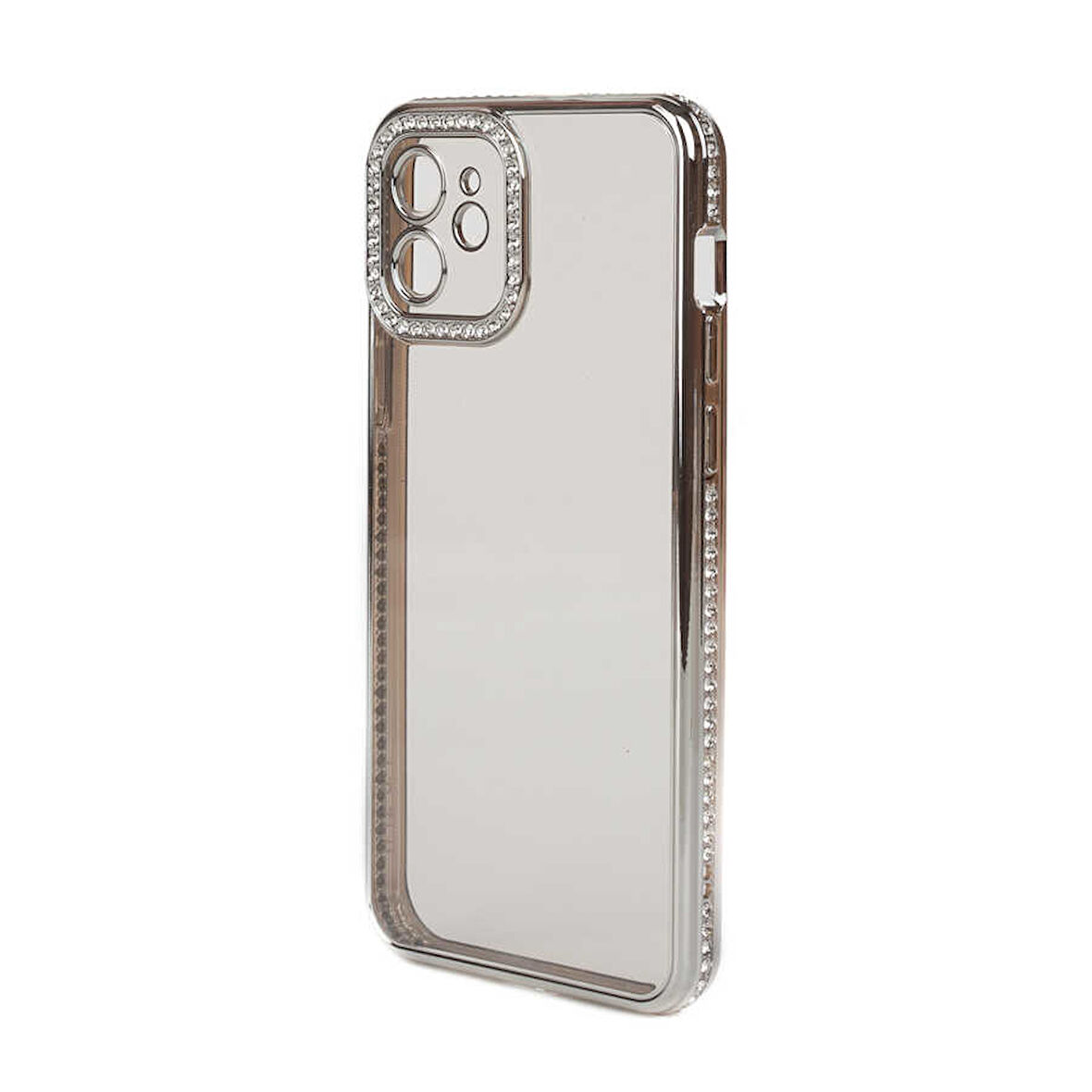 Apple iPhone 12 Kılıf Kamera Korumalı Taşlı Zore Mina Kılıf