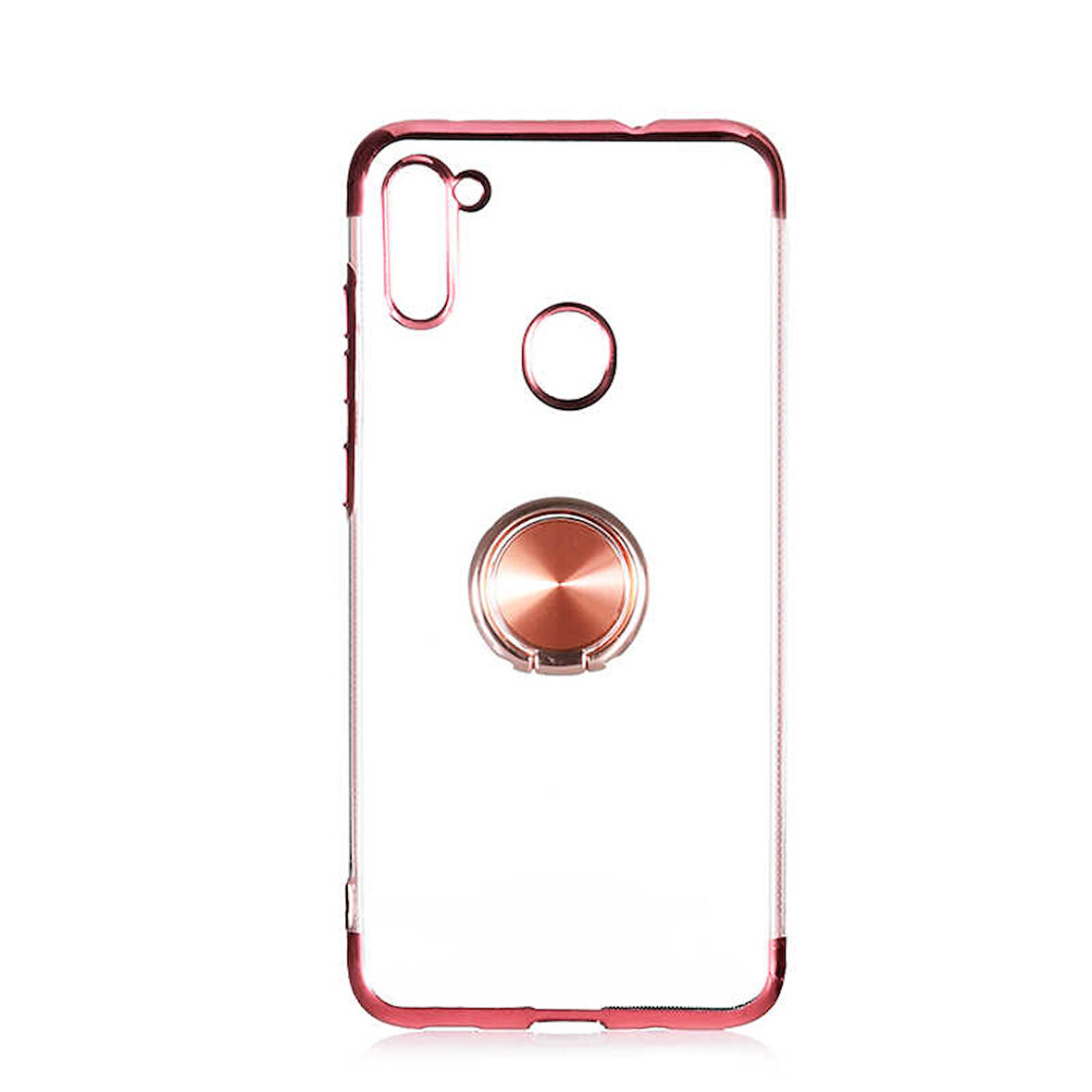 Galaxy M11 Kılıf Gess Kenarları Renkli Yüzük Aparatlı Kılıf