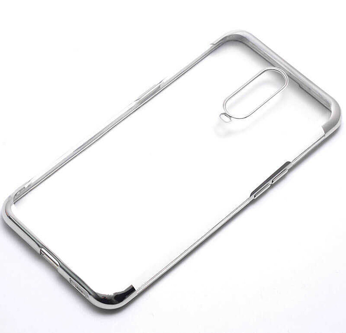 Oppo RX17 Pro Kılıf Dört Köşeli Lazer Silikon Kılıf
