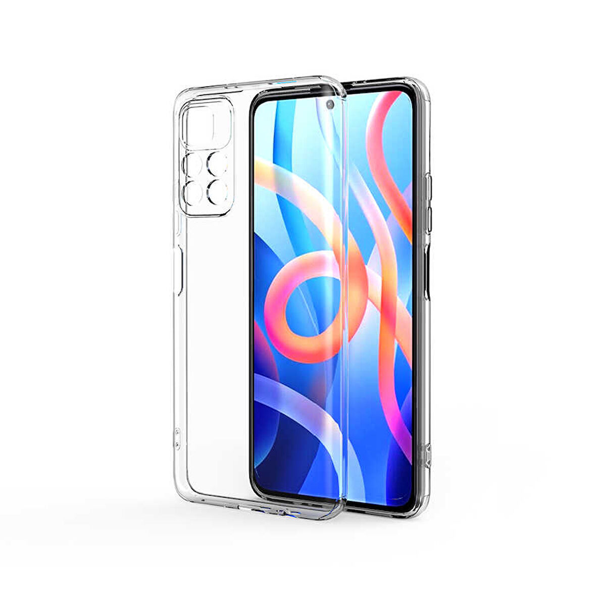 Xiaomi Poco M4 Pro 5G Kılıf Kamera Korumalı Süper Silikon Kılıf
