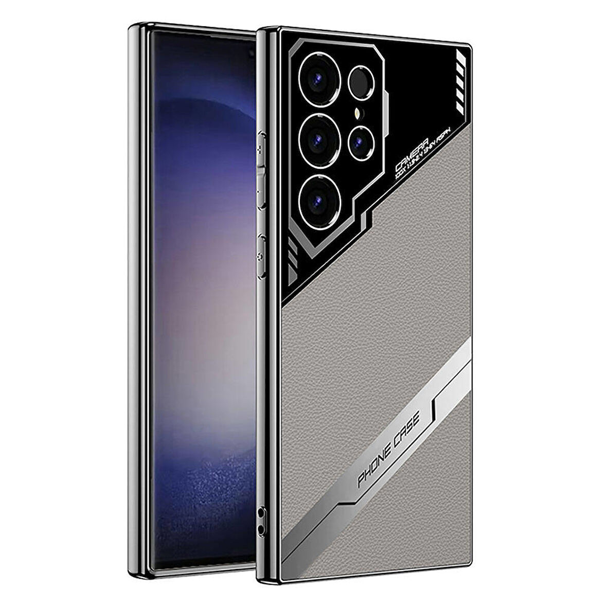 Galaxy S23 Ultra Kılıf Kamera Korumalı Suni Deri Tasarım Yeni Seri Procase Kılıf