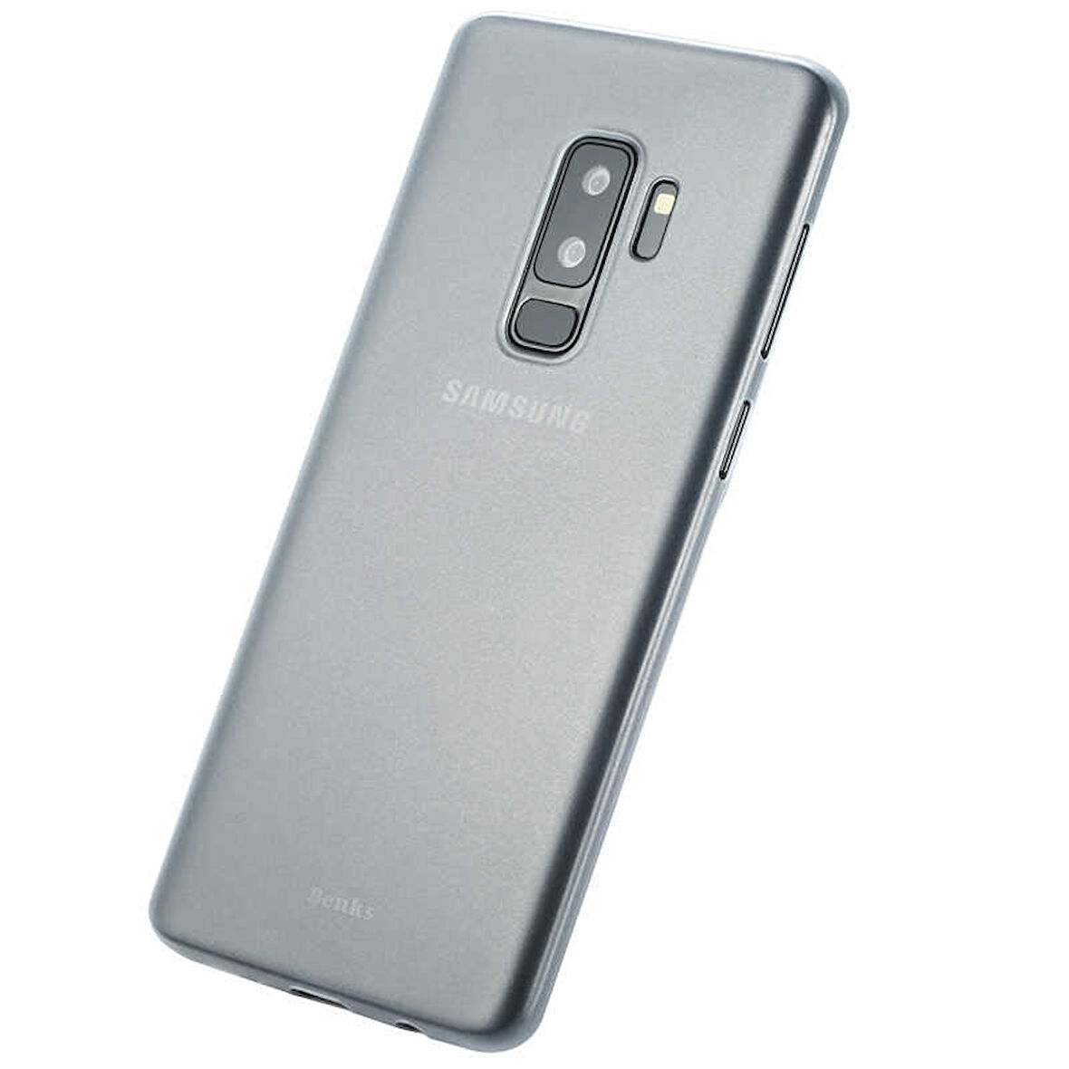 Galaxy S9 Plus Kılıf Lollipop İnce Pürüzsüz Mat Yüzey Kılıf Transparan Beyaz