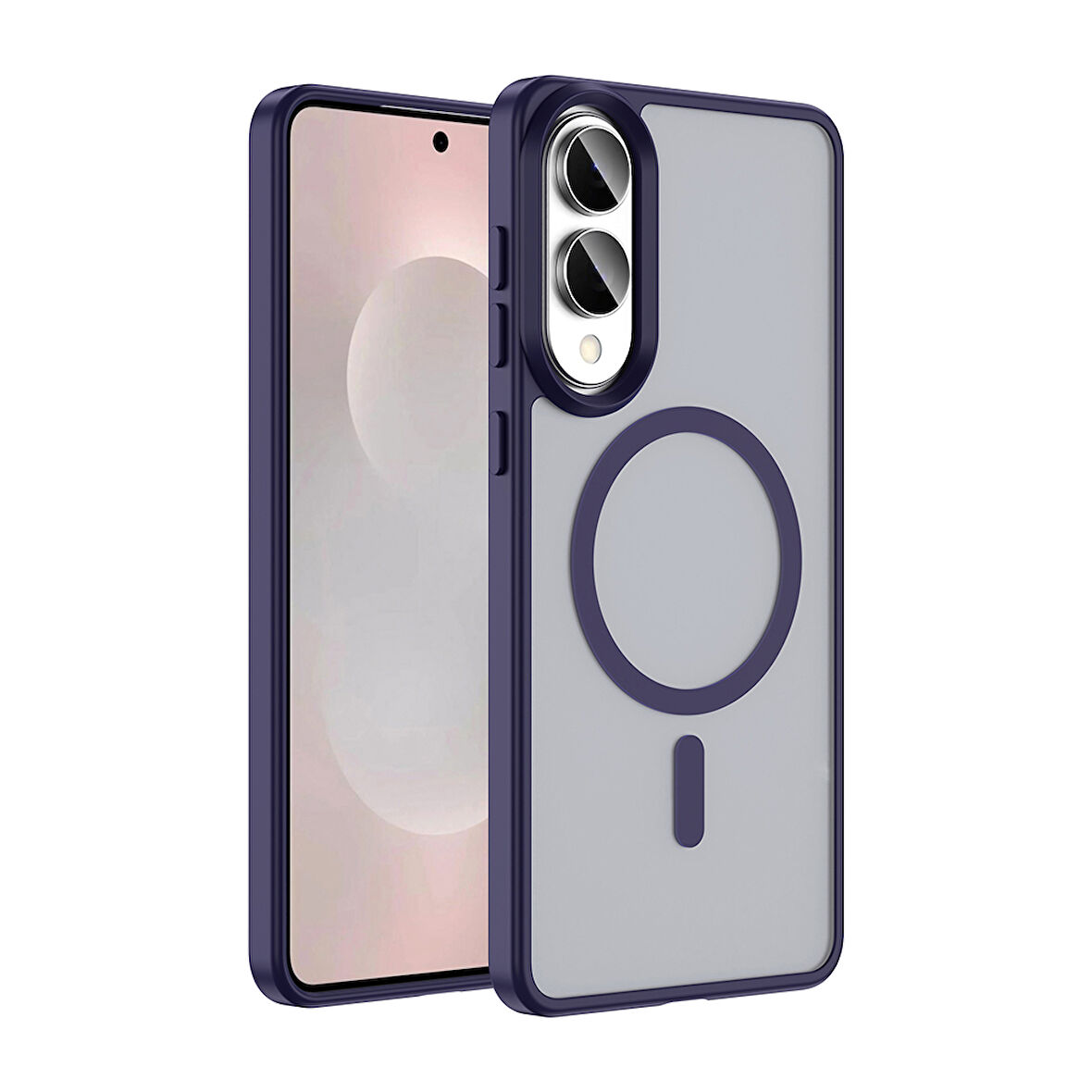 Galaxy S25 Edge Kılıf M-safe Şarj Özellikli Mat Arka Yüzey Sio Kılıf