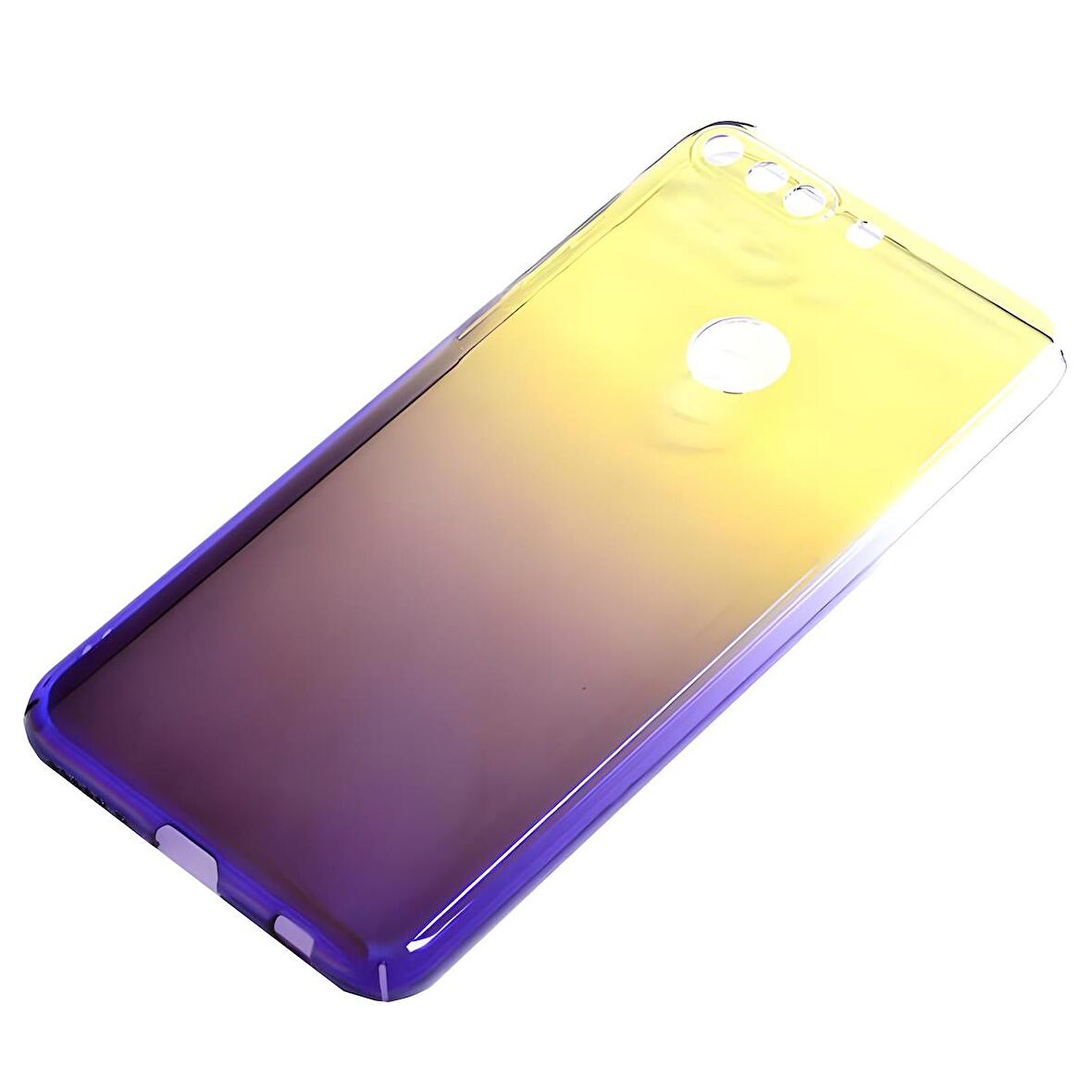 Huawei Y7 2018 Kılıf Parlak Renk Geçişli Kılıf