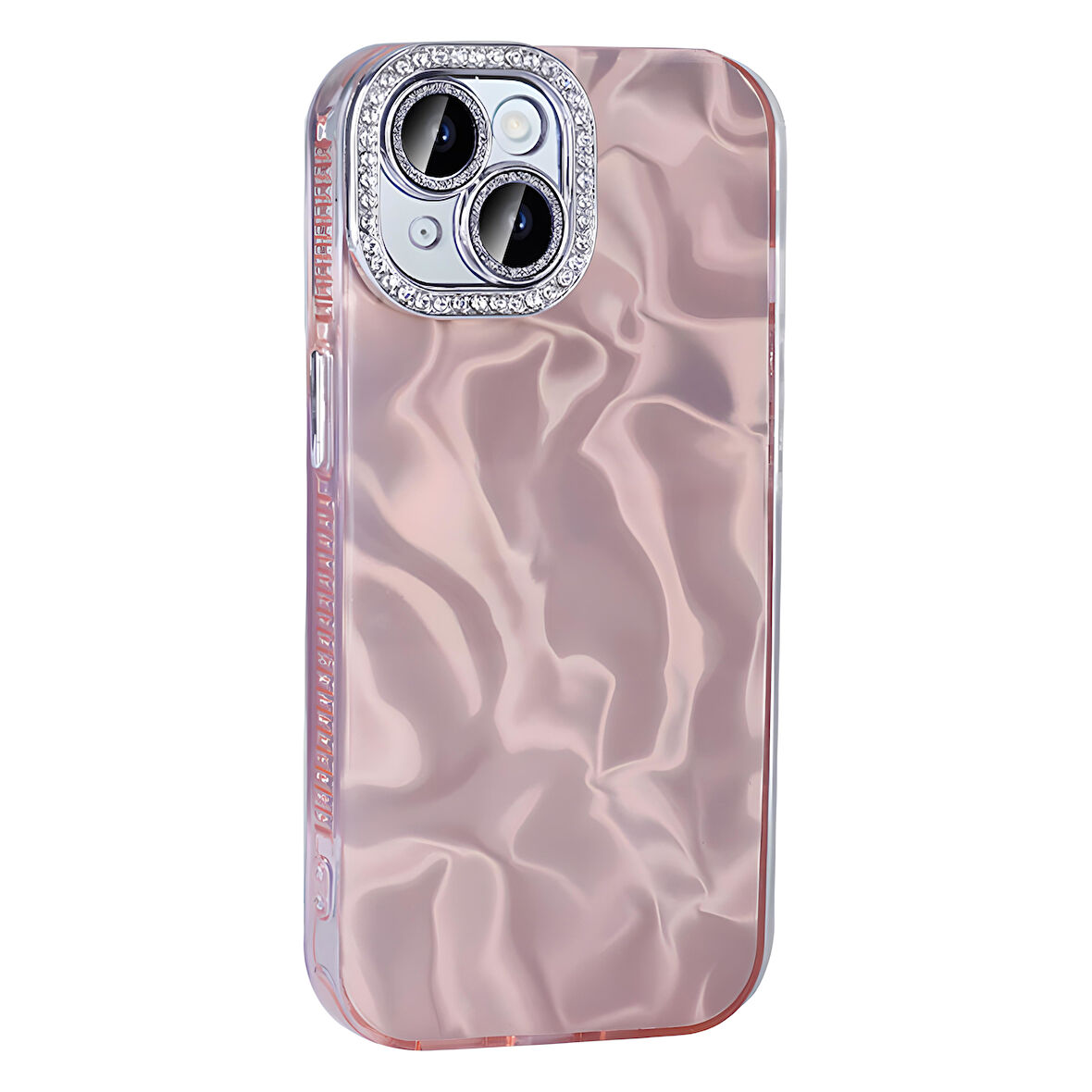iPhone 15 Kılıf Airbagli Parlak Taş Detay Tasarımlı Esila Kılıf