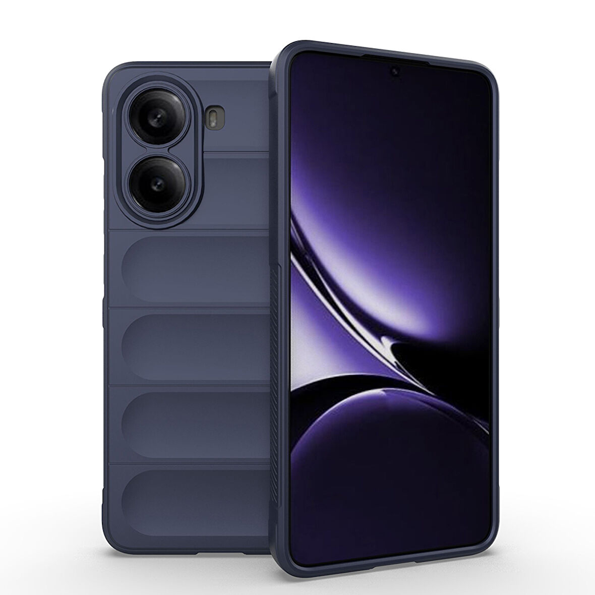 Xiaomi Poco X7 Pro Kılıf Esnek TPU Oyuklu Arka Yüzey Tasarımlı Etnik Silikon Kılıf