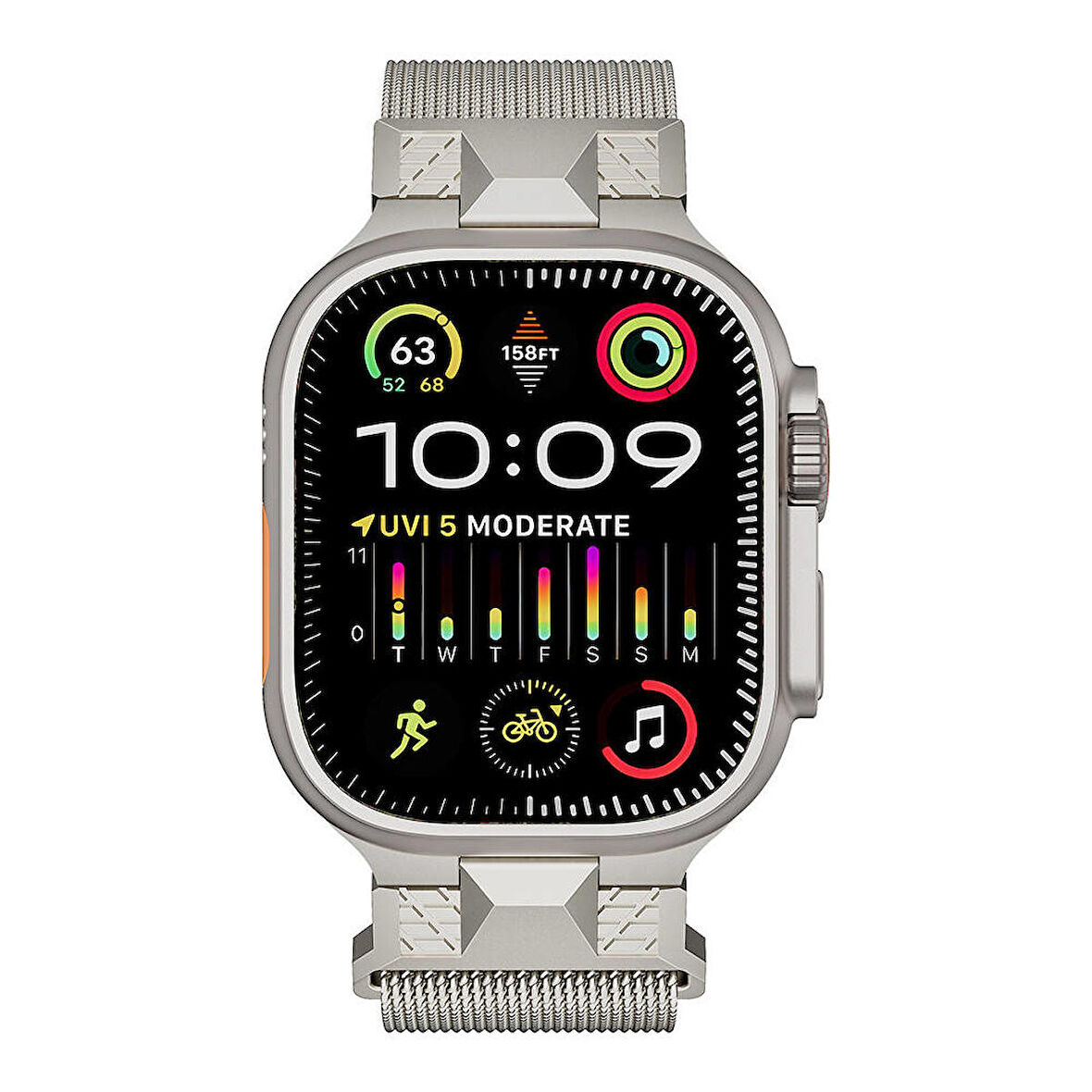 Watch Ultra 49mm KRD-107 Metal Hasır Kordon