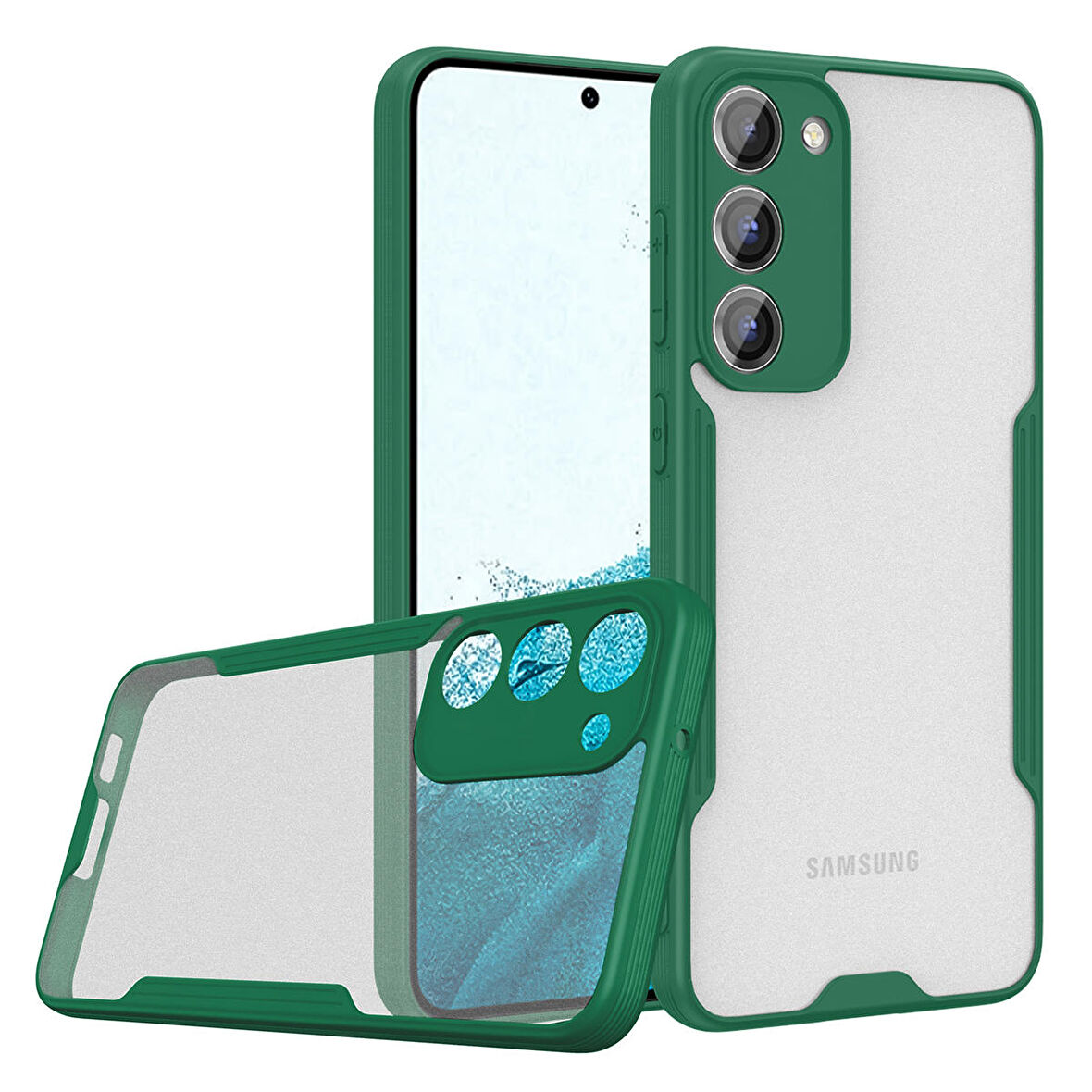 Galaxy S23 Kılıf Zore Parfe Kenarları Pastel Renk Silikon Kılıf