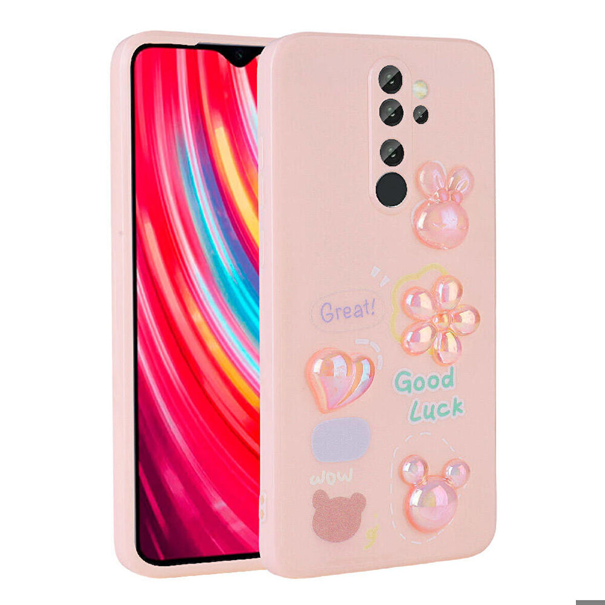 Xiaomi Redmi Note 8 Pro Kılıf Kabartma Figürlü Parlak Toys Silikon Kılıf