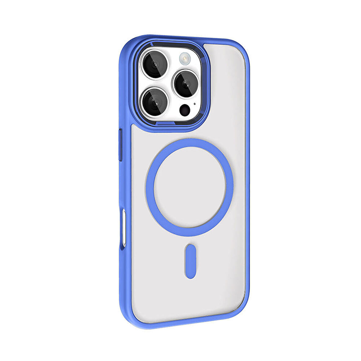 iPhone 16 Pro Max Kılıf Wireless Şarj Özellikli Krom Magsafe Silikon Kılıf