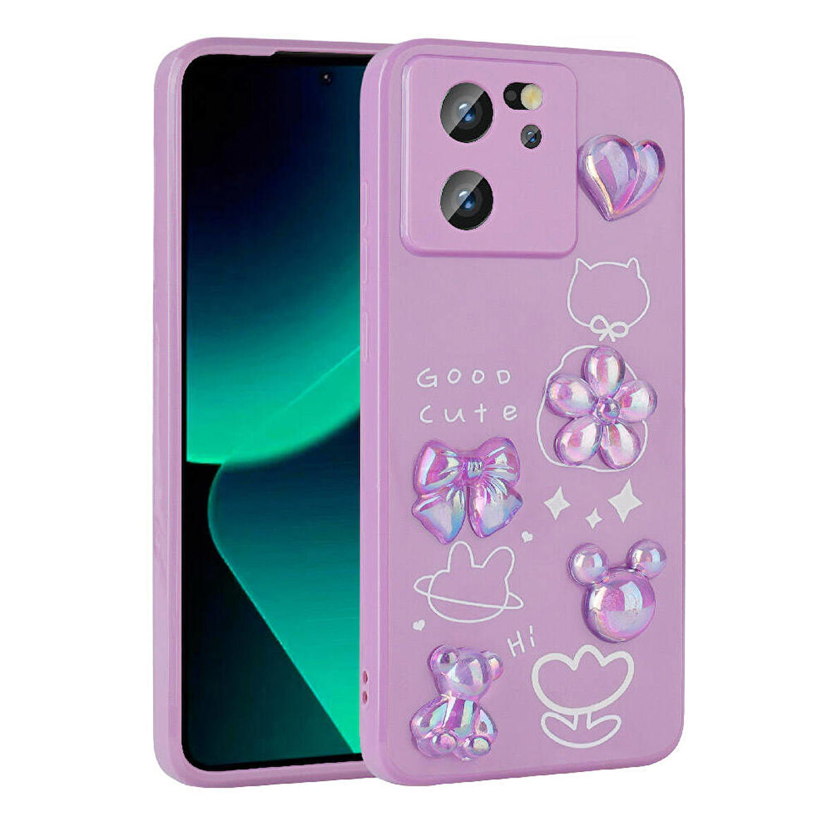 Xiaomi Mi 13T Pro Kılıf Kabartma Figürlü Parlak Toys Silikon Kılıf