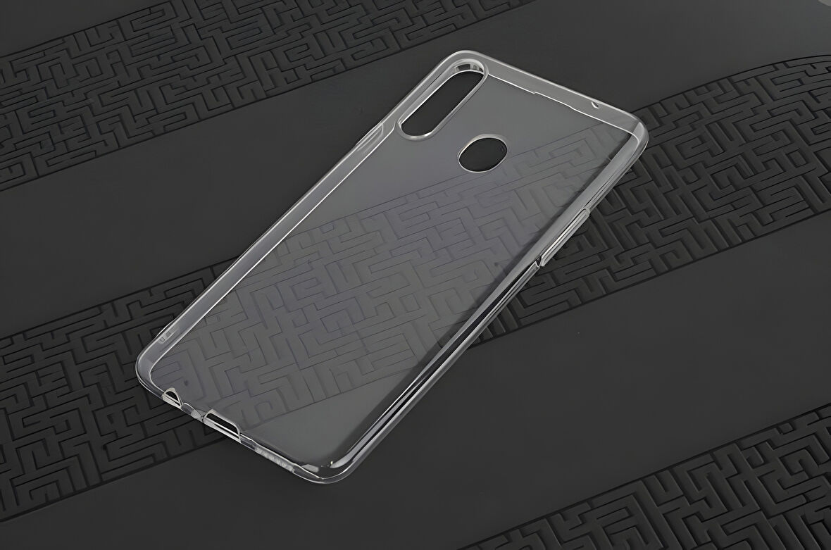 Galaxy A20S Kılıf Şeffaf İnce ve Esnek Süper Silikon Kılıf