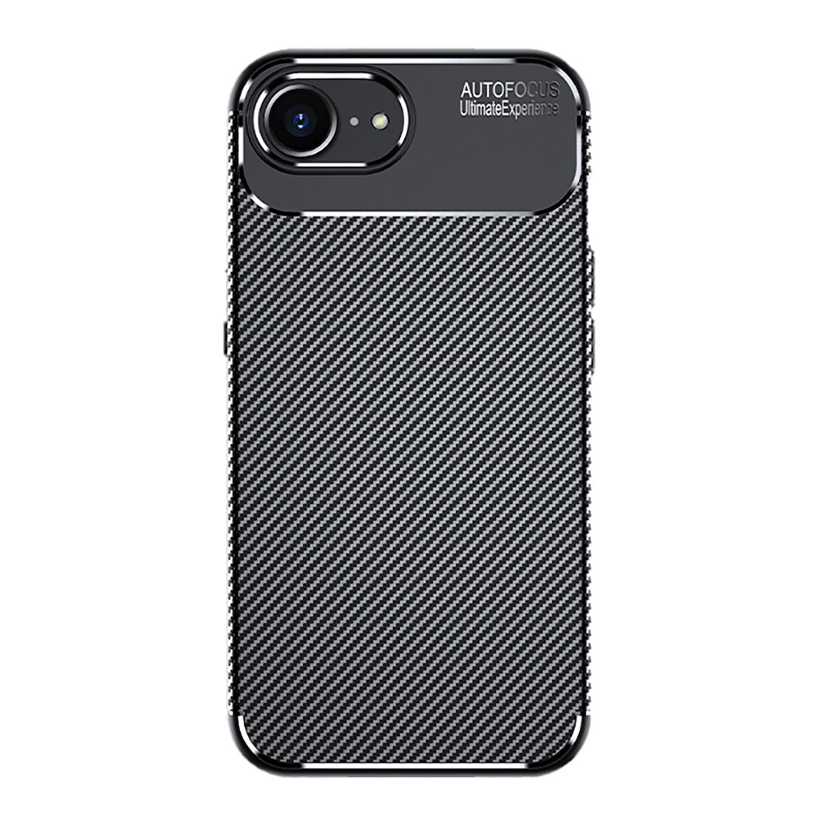 iPhone 16E Kılıf Negro Karbon Tasarım Silikon Kılıf