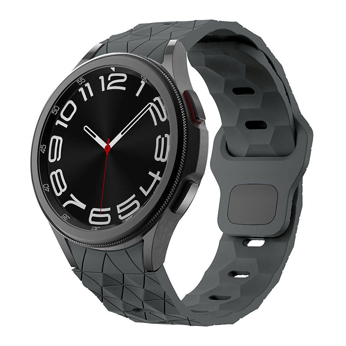 Galaxy Watch 5 Pro 45mm KRD-116 20mm Futbol Desenli Spor Tasarımlı Silikon Kordon