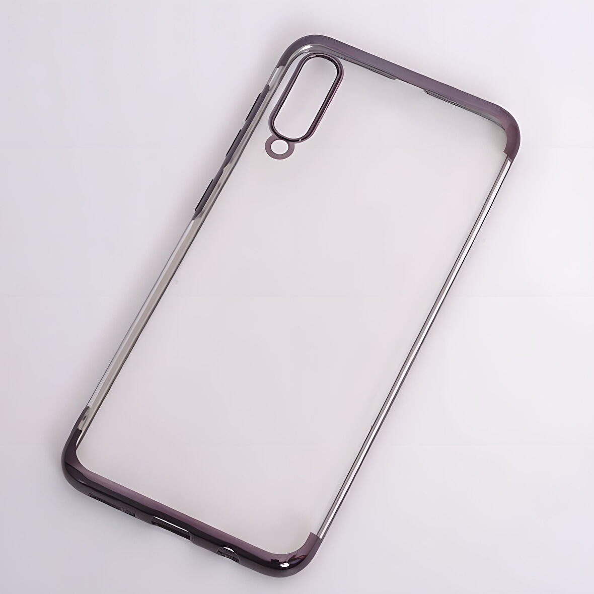 Galaxy A50 Kılıf Dört Köşeli Lazer Silikon Kılıf