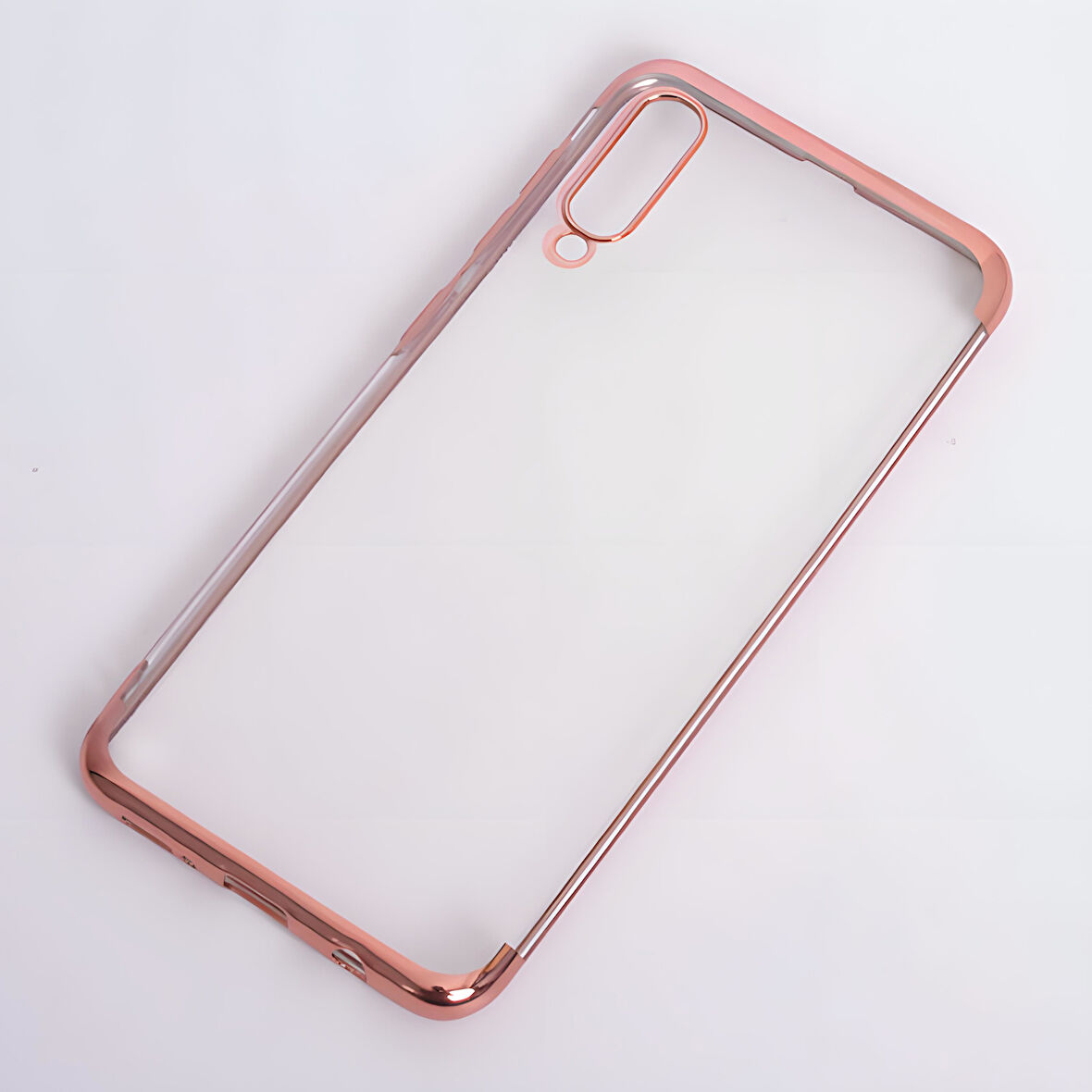 Galaxy A50 Kılıf Dört Köşeli Lazer Silikon Kılıf