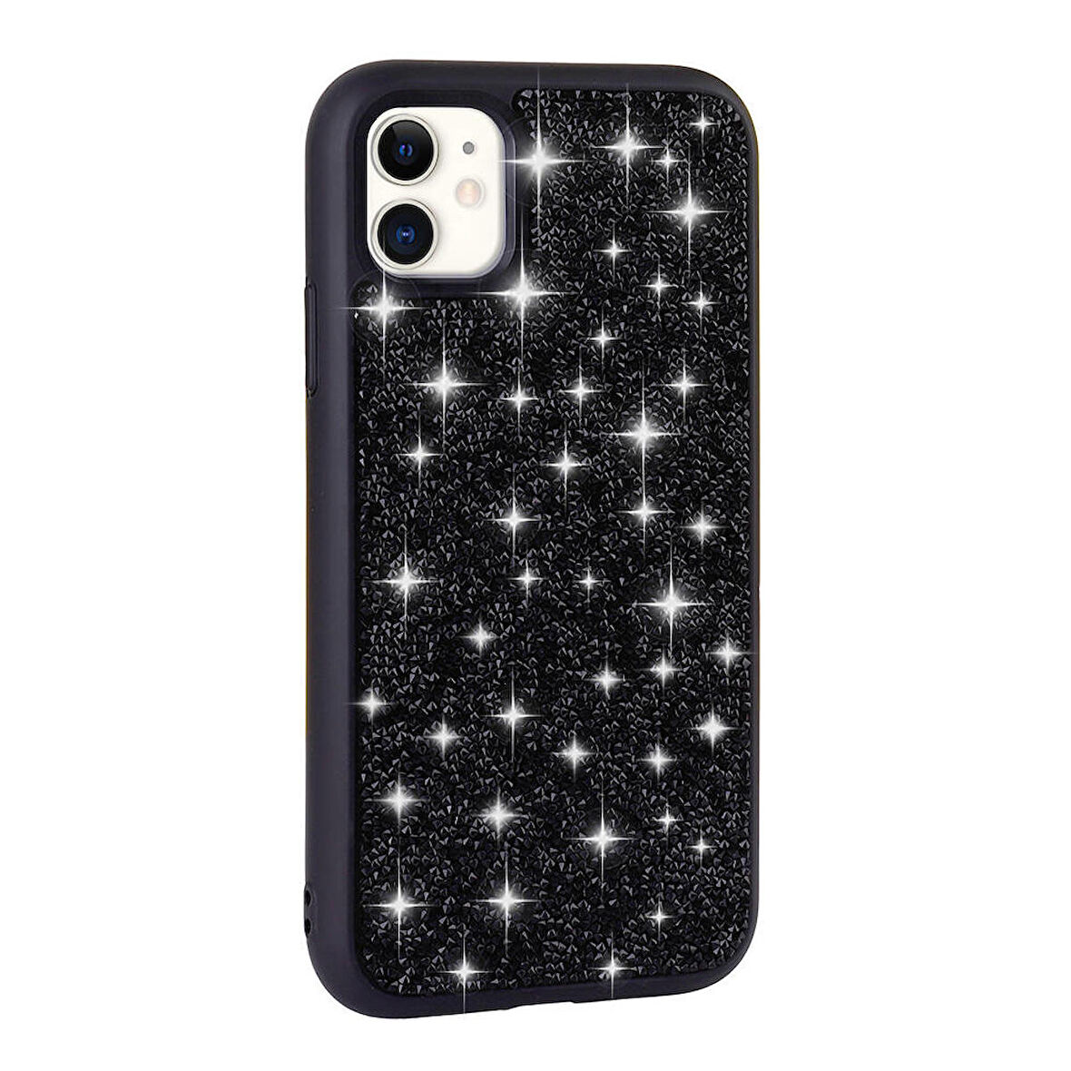 iPhone 11 Kılıf Parlak Taşlı Tasarım Pırlanta Kılıf
