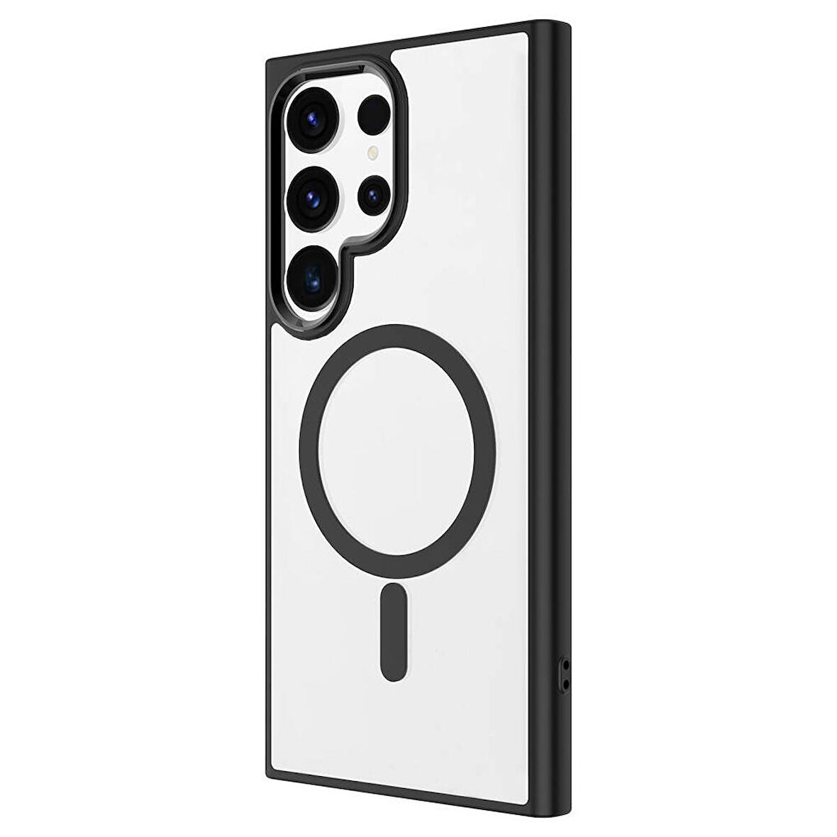 Galaxy S24 Ultra Kılıf Magsafe Şarj Özellikli Krom Magsafe Silikon Kılıf