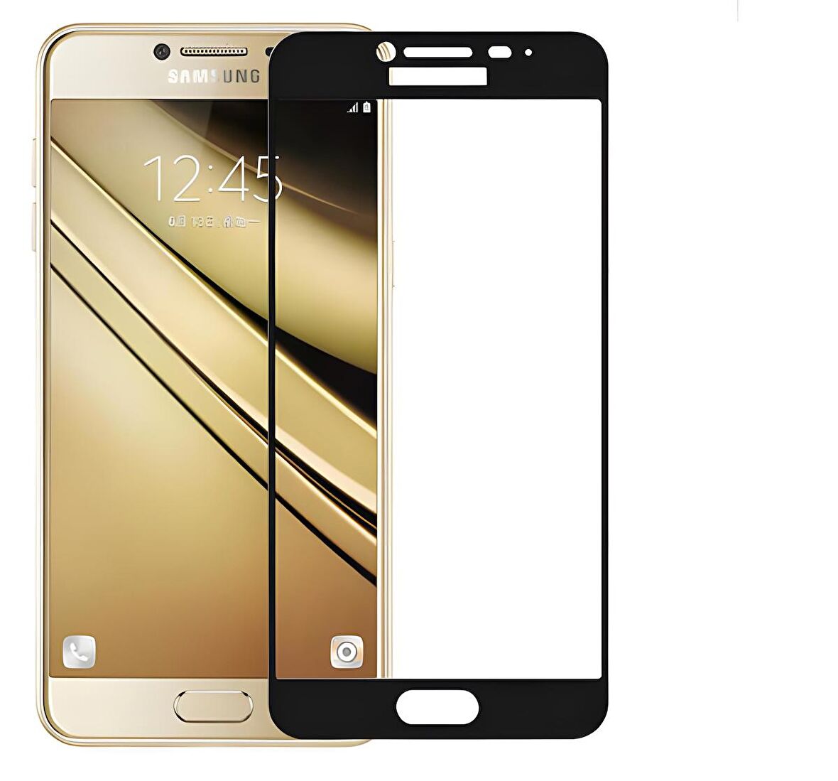 Galaxy A5 2016 Ekranı Tam Kaplayan Düz Cam Koruyucu