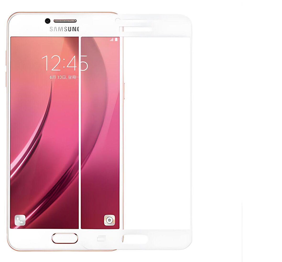 Galaxy A5 2016 Ekranı Tam Kaplayan Düz Cam Koruyucu
