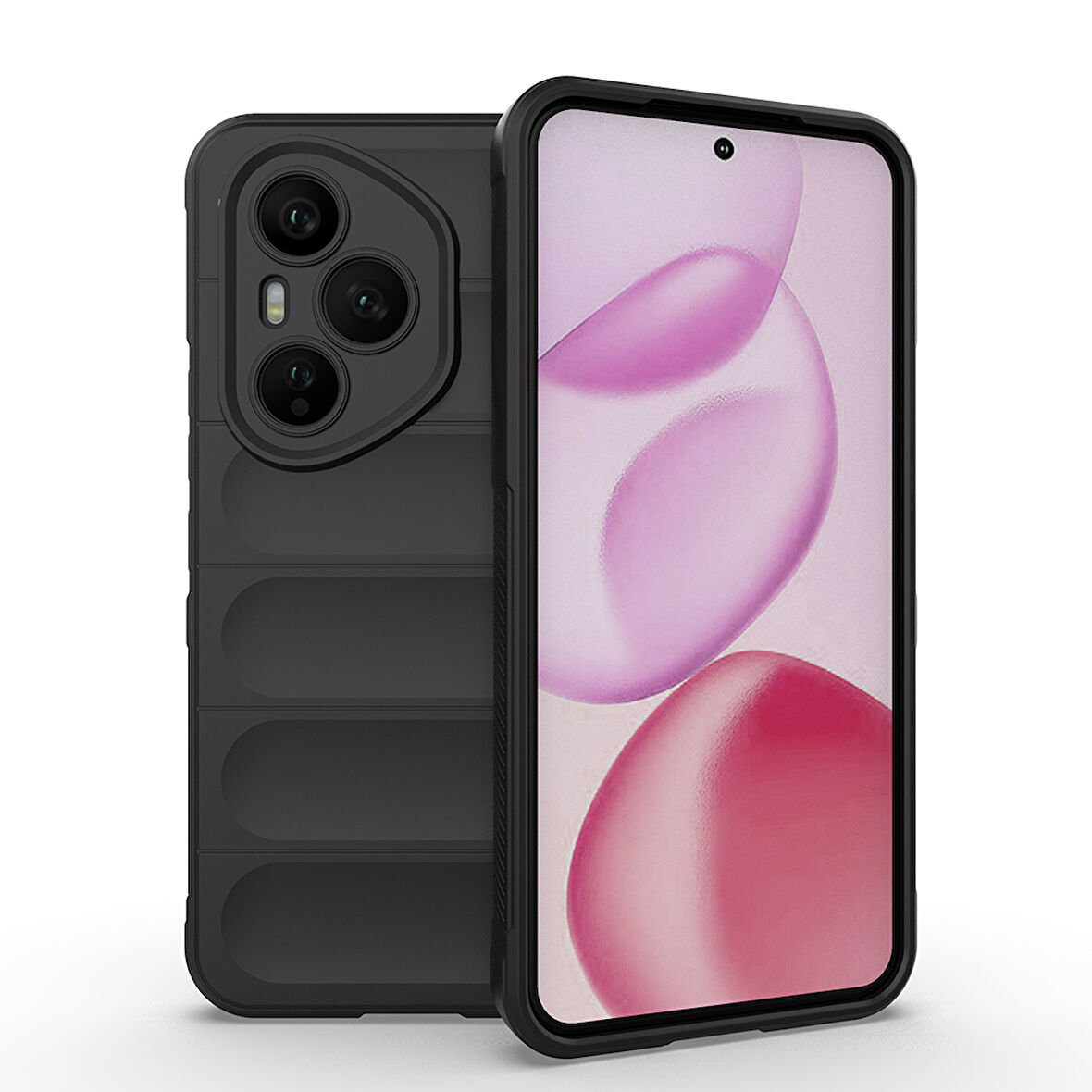 Honor 400 Pro Kılıf Esnek TPU Oyuklu Arka Yüzey Tasarımlı Etnik Silikon Kılıf