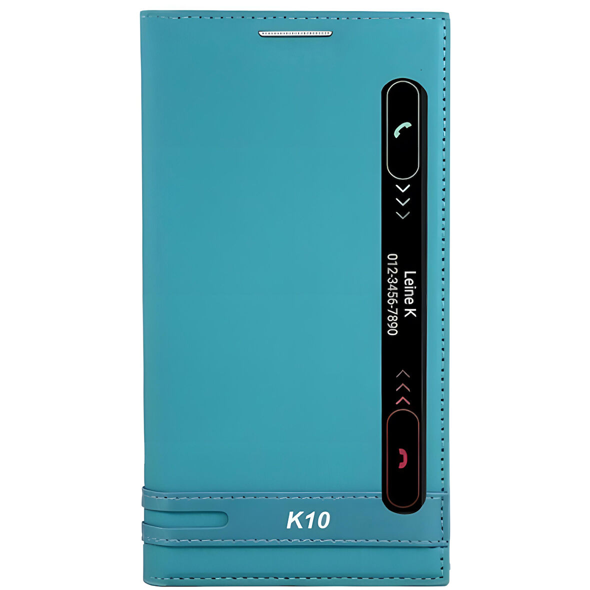 LG K10 Kılıf Pencereli Elite Kapaklı Kılıf