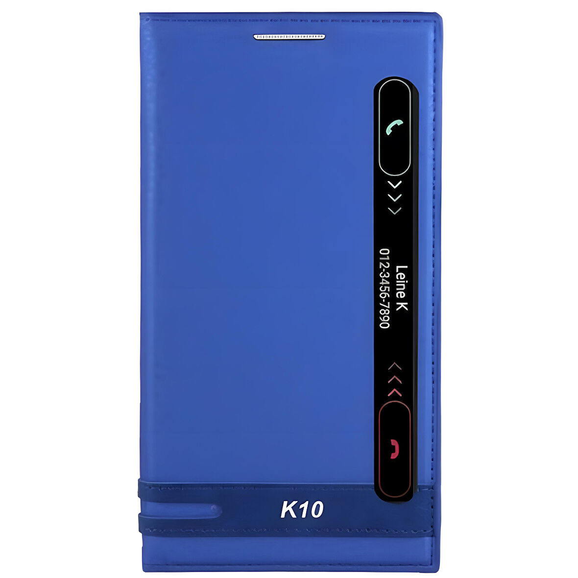 LG K10 Kılıf Pencereli Elite Kapaklı Kılıf