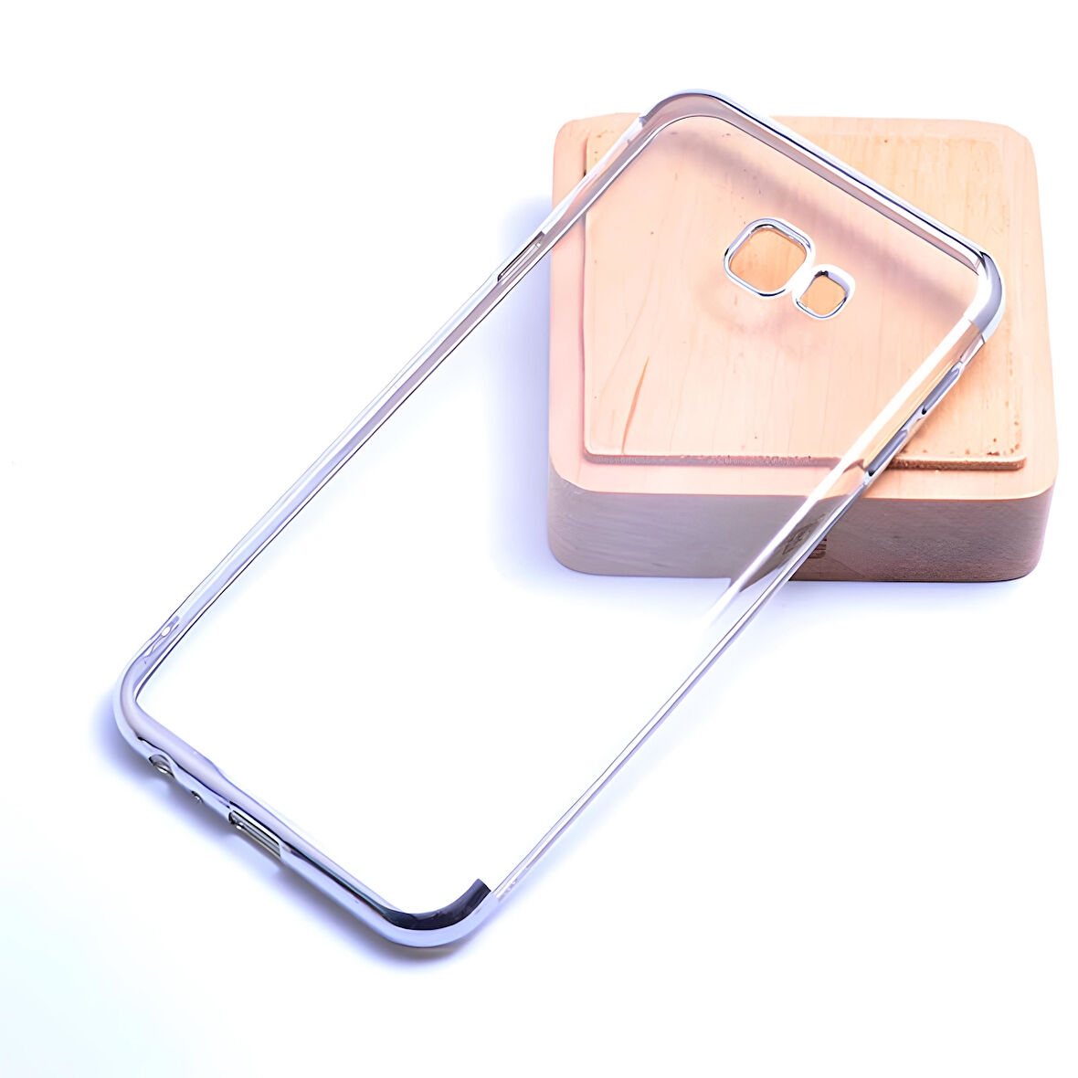 Galaxy J4 Plus Kılıf Dört Köşeli Lazer Silikon Kılıf