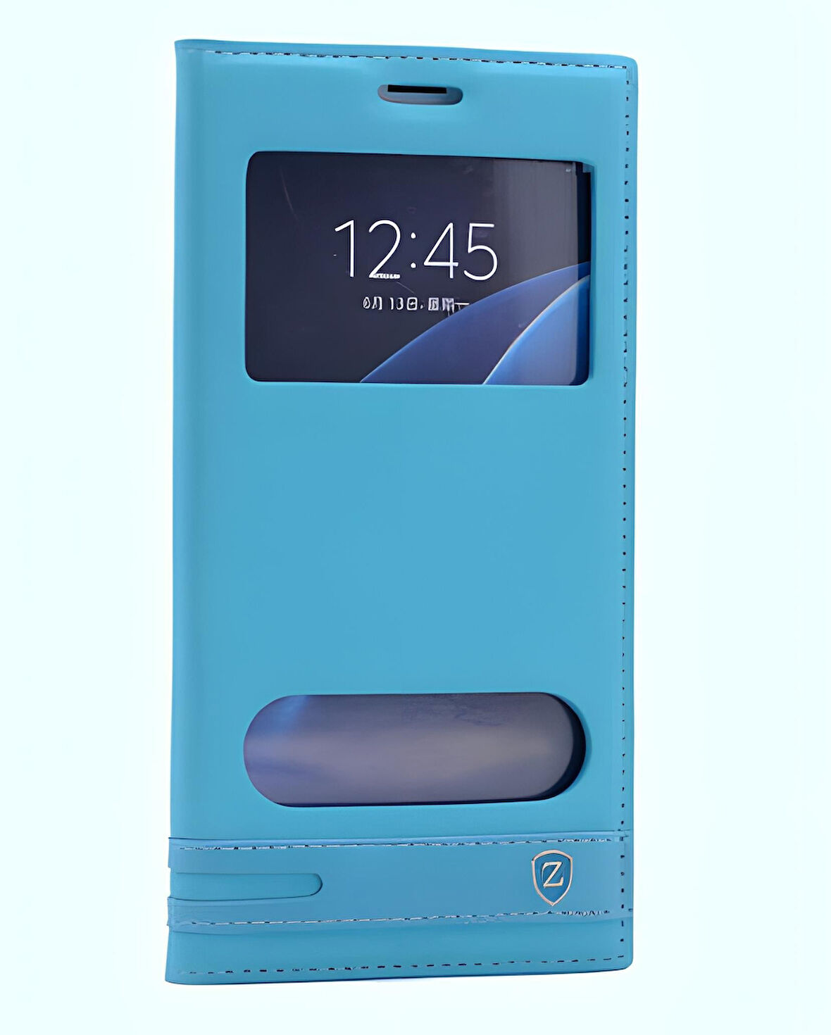 Galaxy J7 Prime Kılıf Pencereli Elite Kapaklı Kılıf