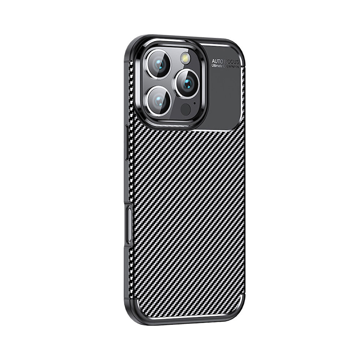 iPhone 16 Pro Kılıf Negro Karbon Tasarım Silikon Kılıf