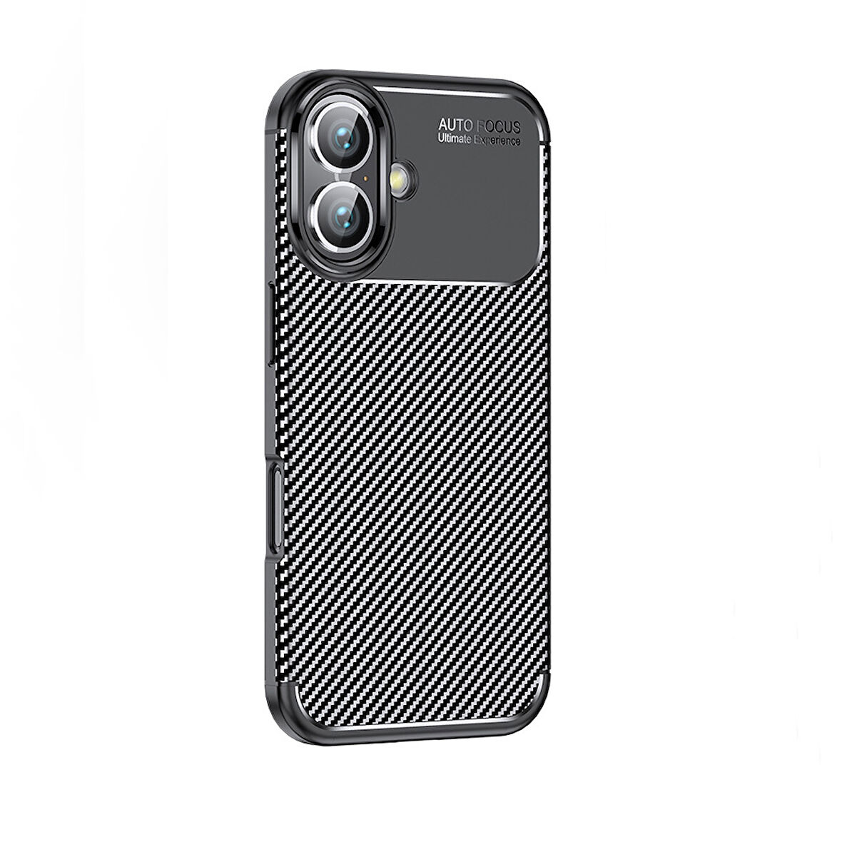 iPhone 16 Plus Kılıf Negro Karbon Tasarım Silikon Kılıf