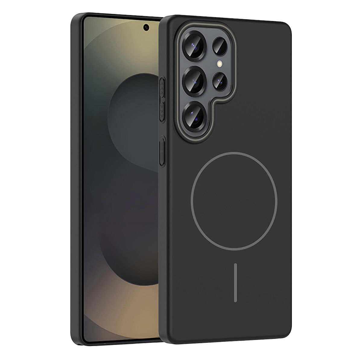 Galaxy S25 Ultra Kılıf Magsafe Şarj Özellikli Ruby Sert Kılıf