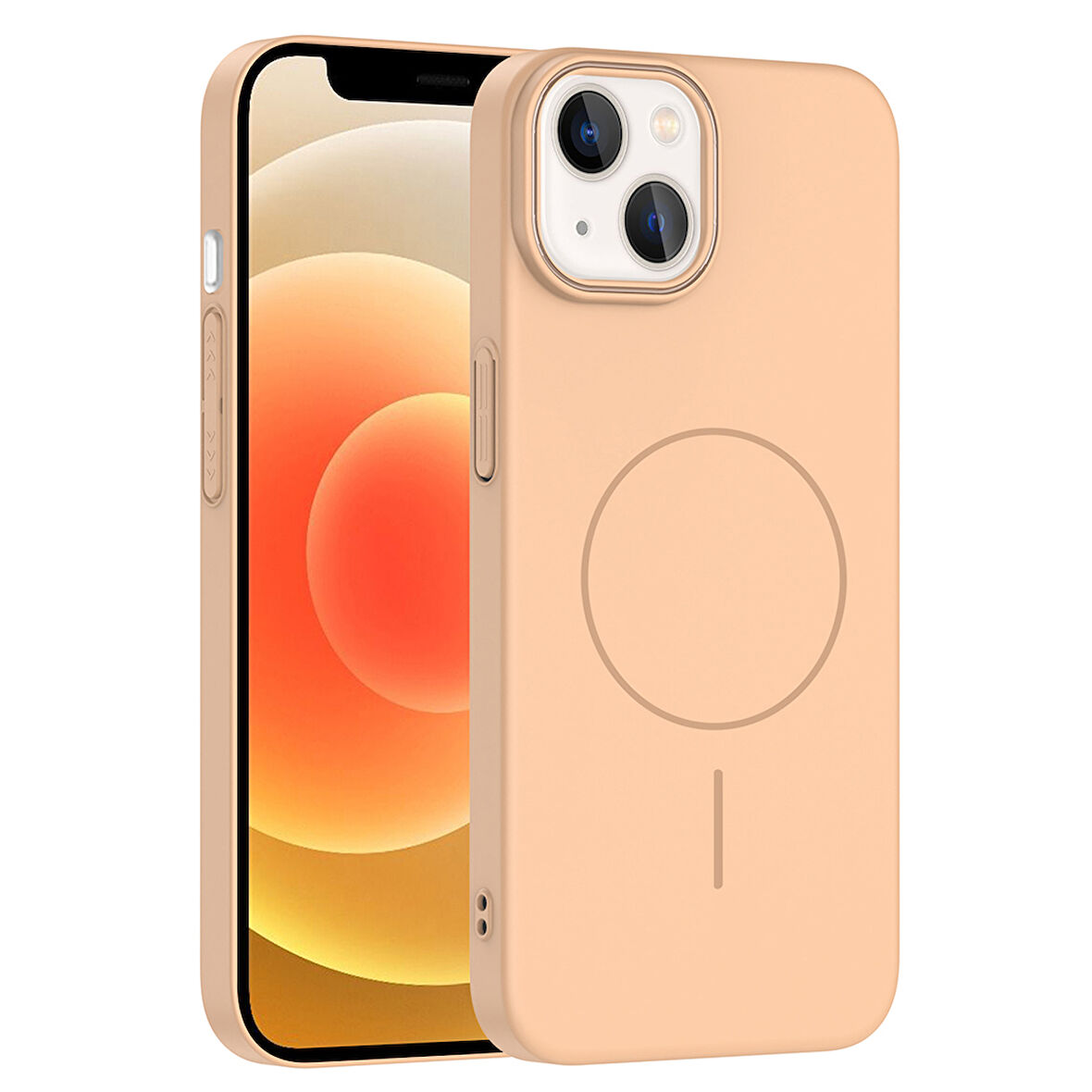 iPhone 14 Kılıf Magsafe Şarj Özellikli Ruby Sert Kılıf