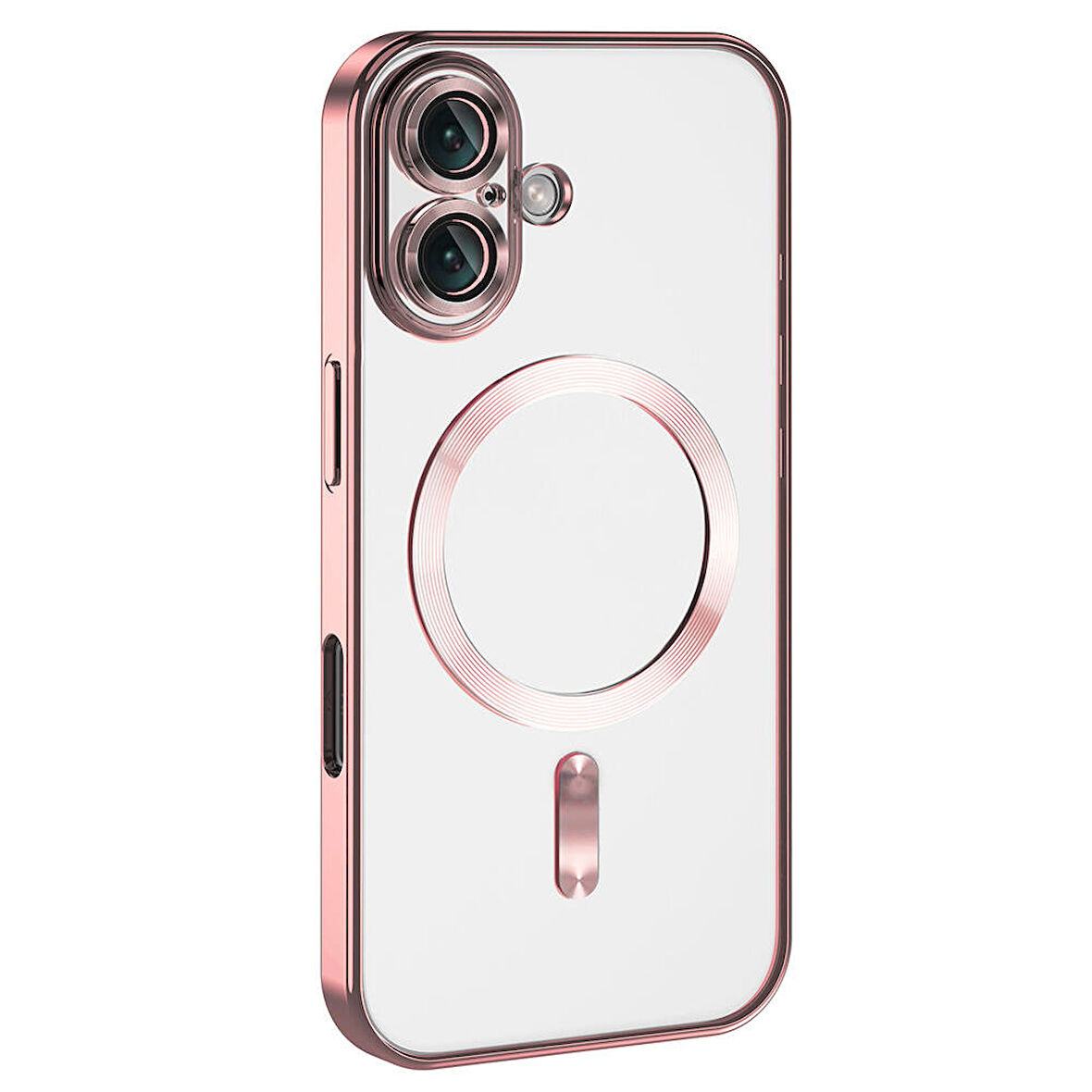 iPhone 16 Plus Kılıf Kamera Korumalı Magsafe Parlak Luxury Kılıf