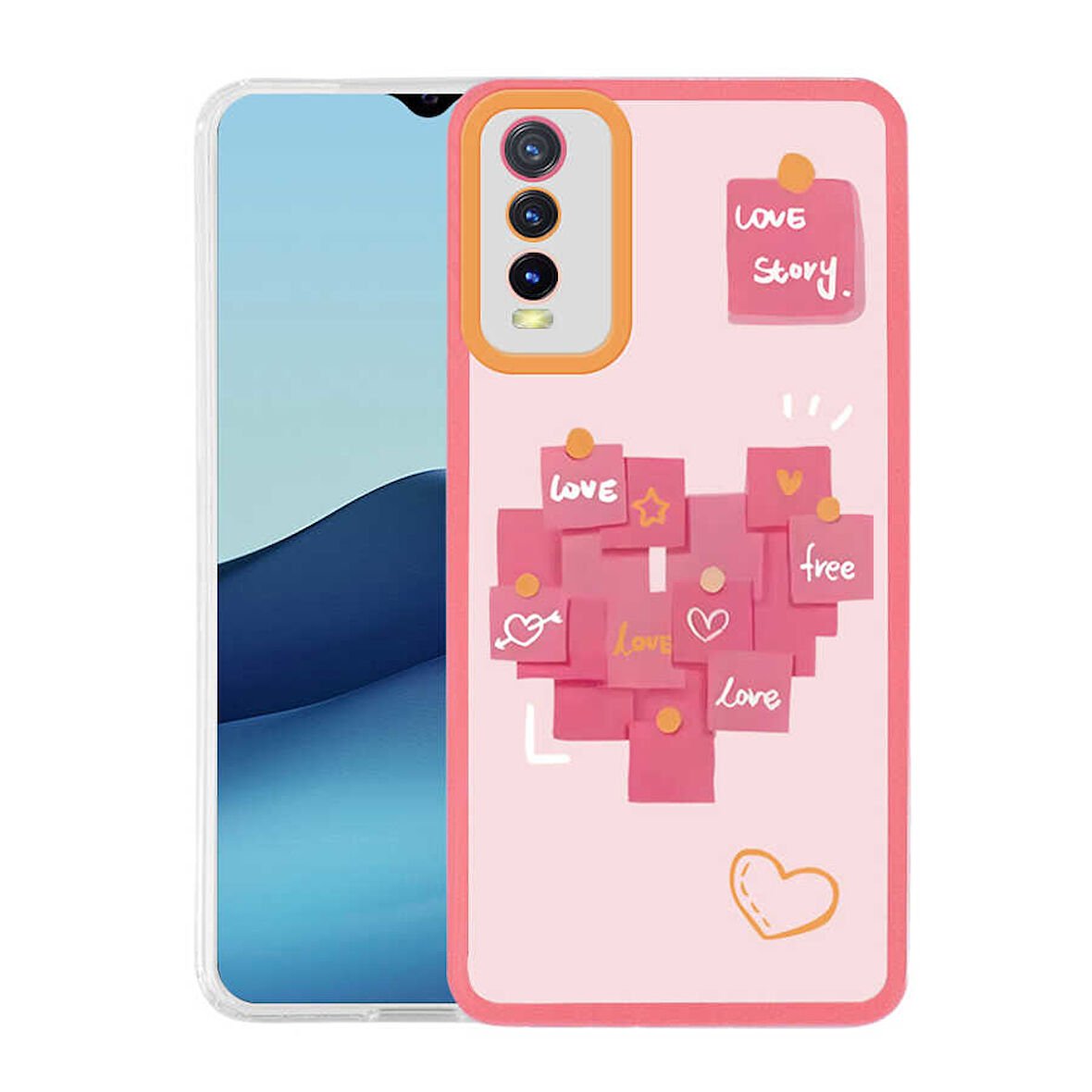 Vivo Y20S Kılıf Zore M-Fit Desenli Kılıf