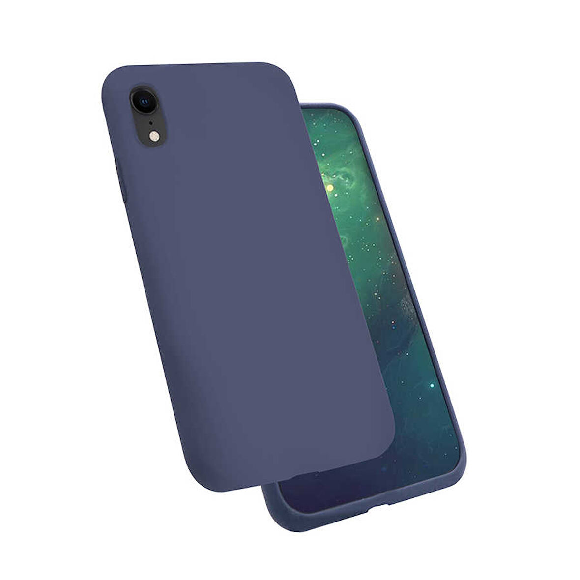 Apple iPhone XR 6.1 Kılıf Zore Silk Kadife İç Yüzey Silikon Kılıf