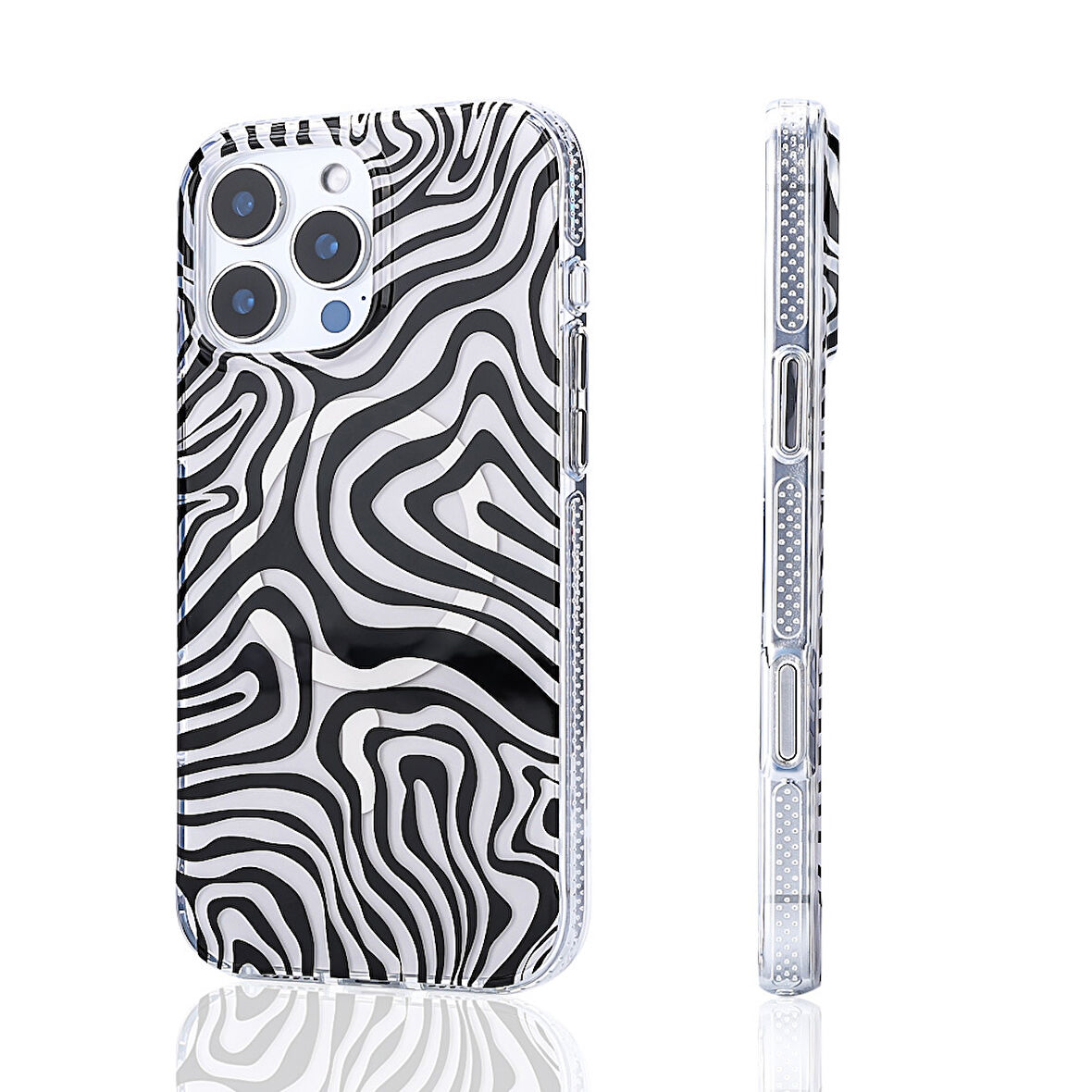 iPhone 16 Pro Kılıf Magsafe Şarj Özellikli Leopar Desenli Jago Kılıf