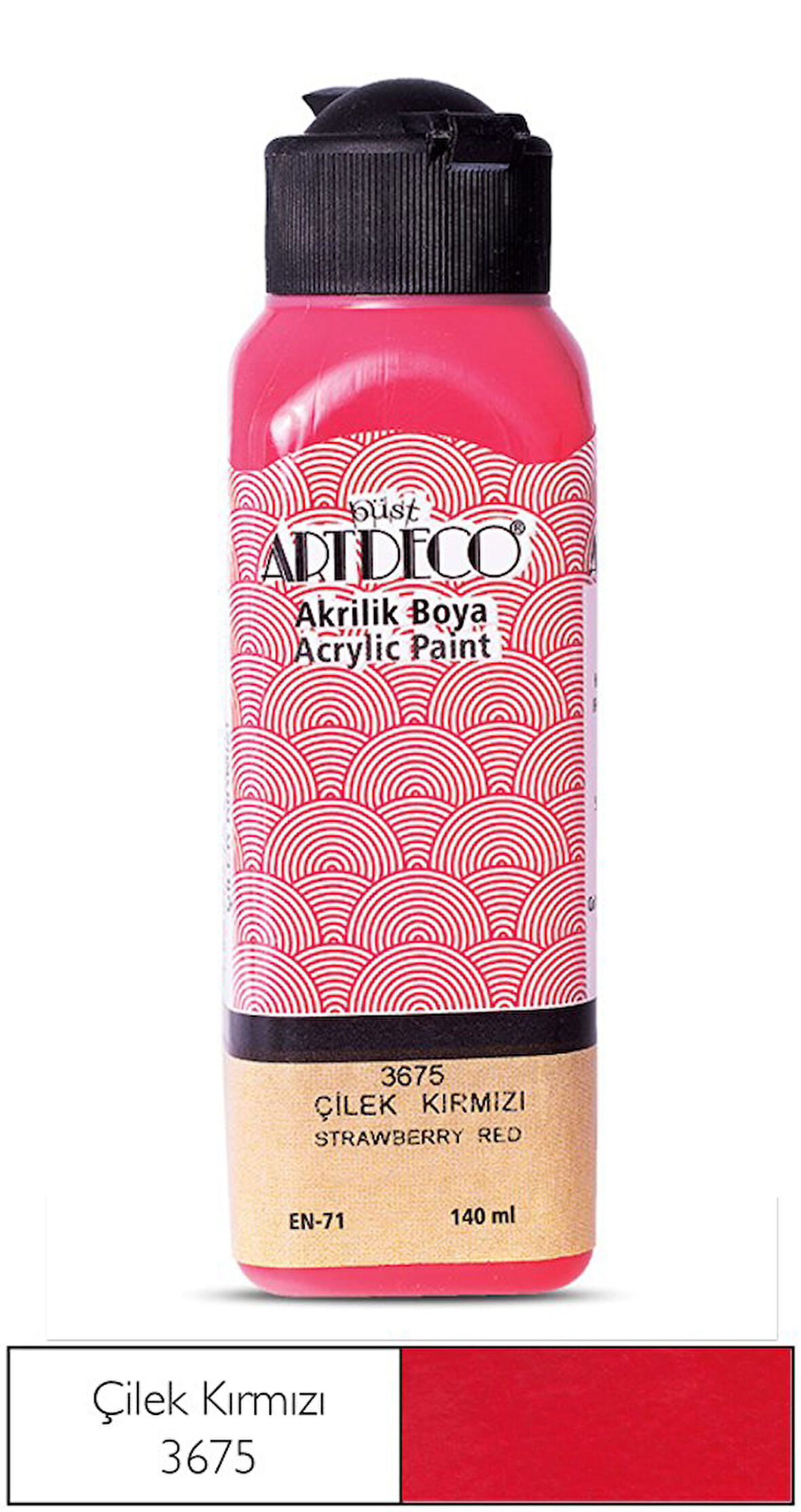 Artdeco Akrilik Boya 140 ml Çilek Kırmızı 2 adet