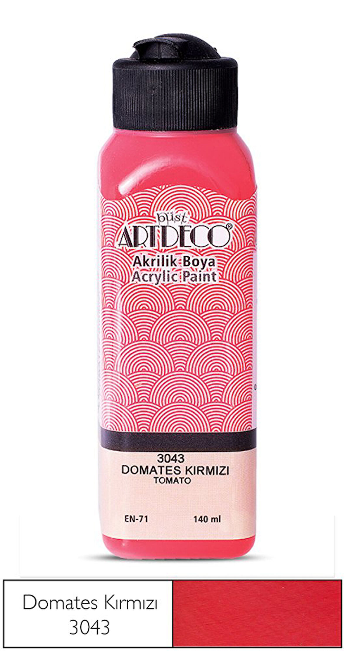 Artdeco Akrilik Boya 140 ml Domates Kırmızı 2 adet