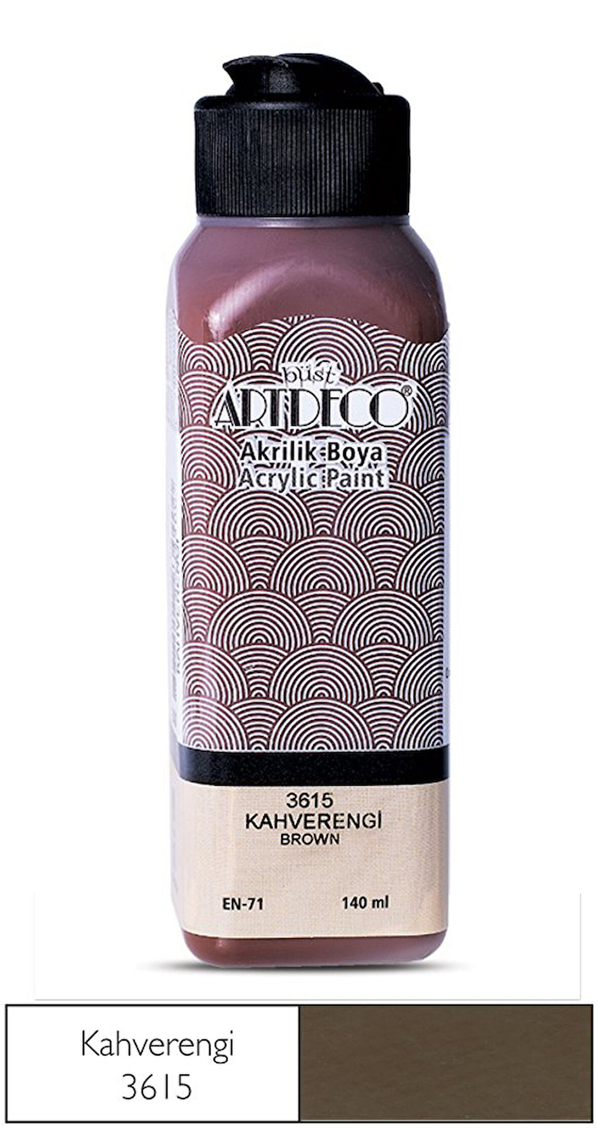 Artdeco Akrilik Boya 140 ml Kahverengi - 4 adet