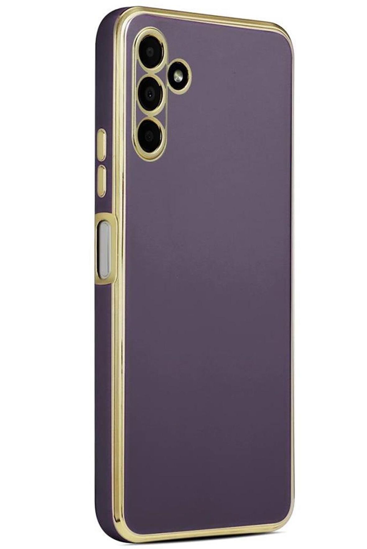 Galaxy M13 Kılıf Kamera Korumalı Altın Kenar Tasarım Silikon