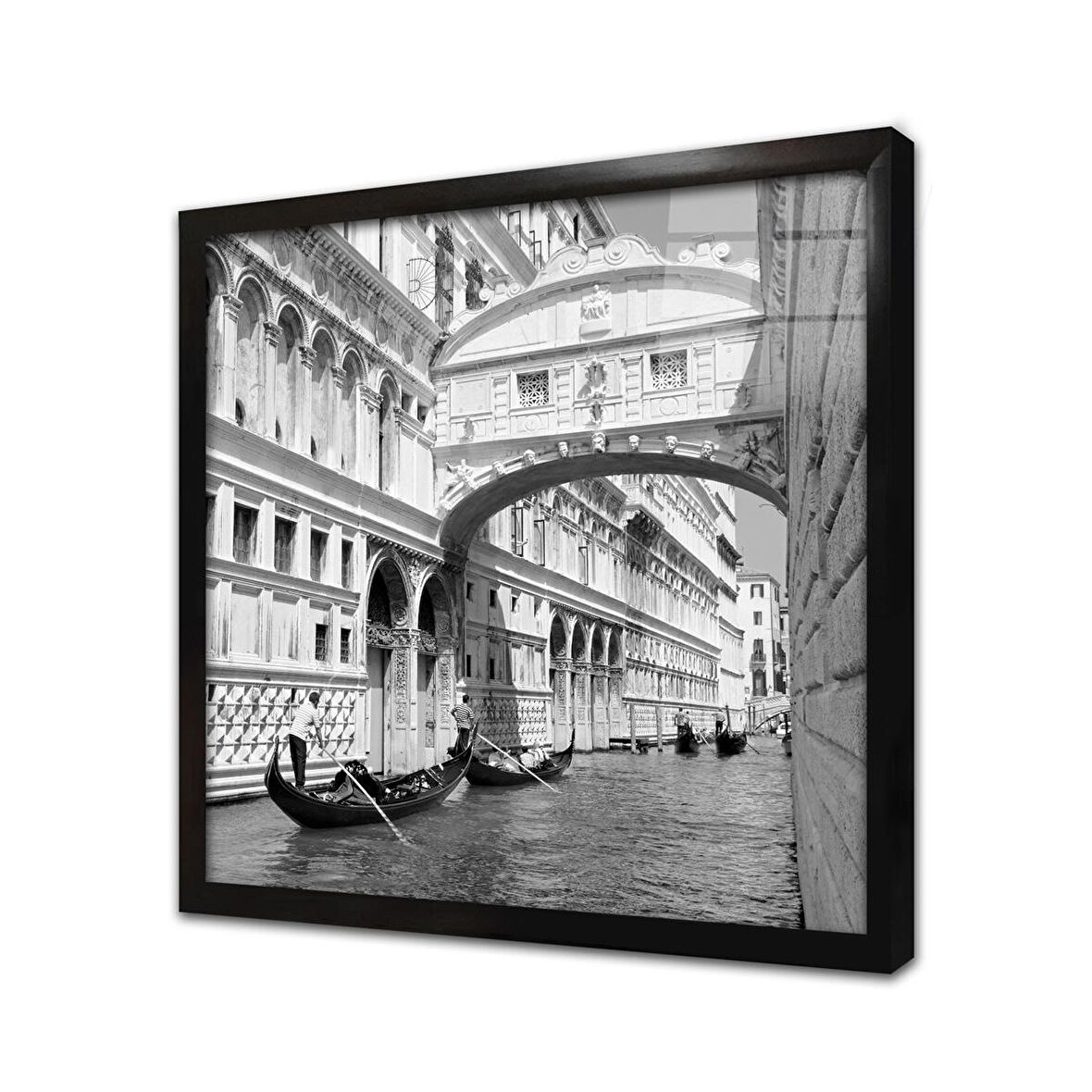 Ahlar Köprüsü Çerçeveli Cam Tablo