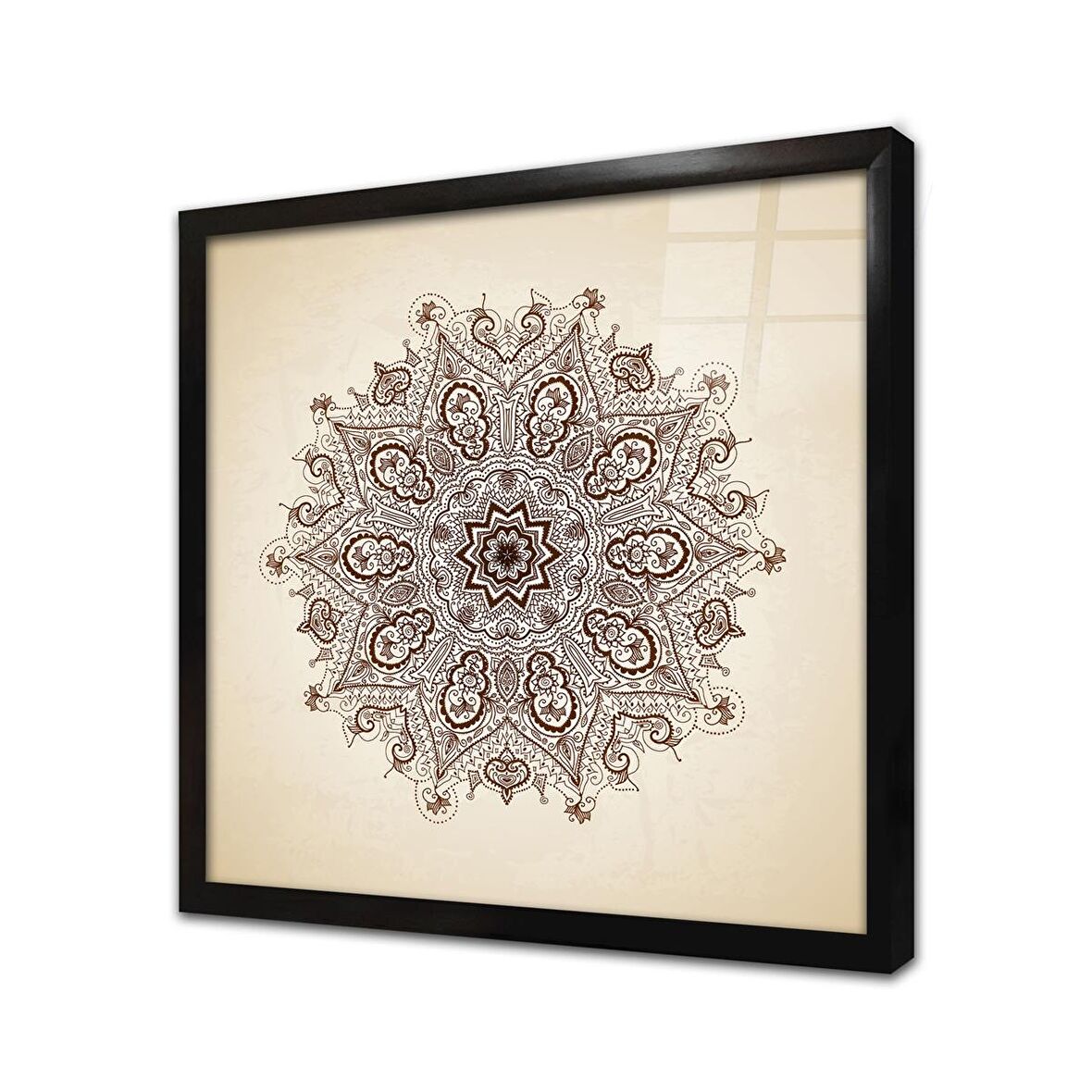 Osmanlı Desen Çerçeveli Cam Tablo