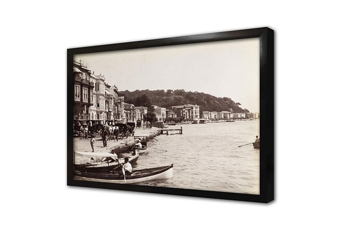 Eski İstanbul Çerçeveli Cam Tablo