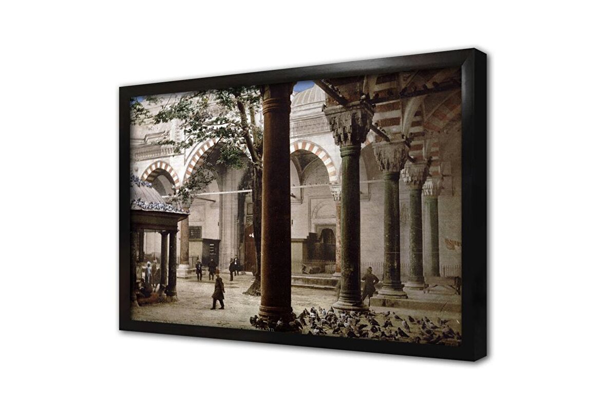 Eski İstanbul Çerçeveli Cam Tablo