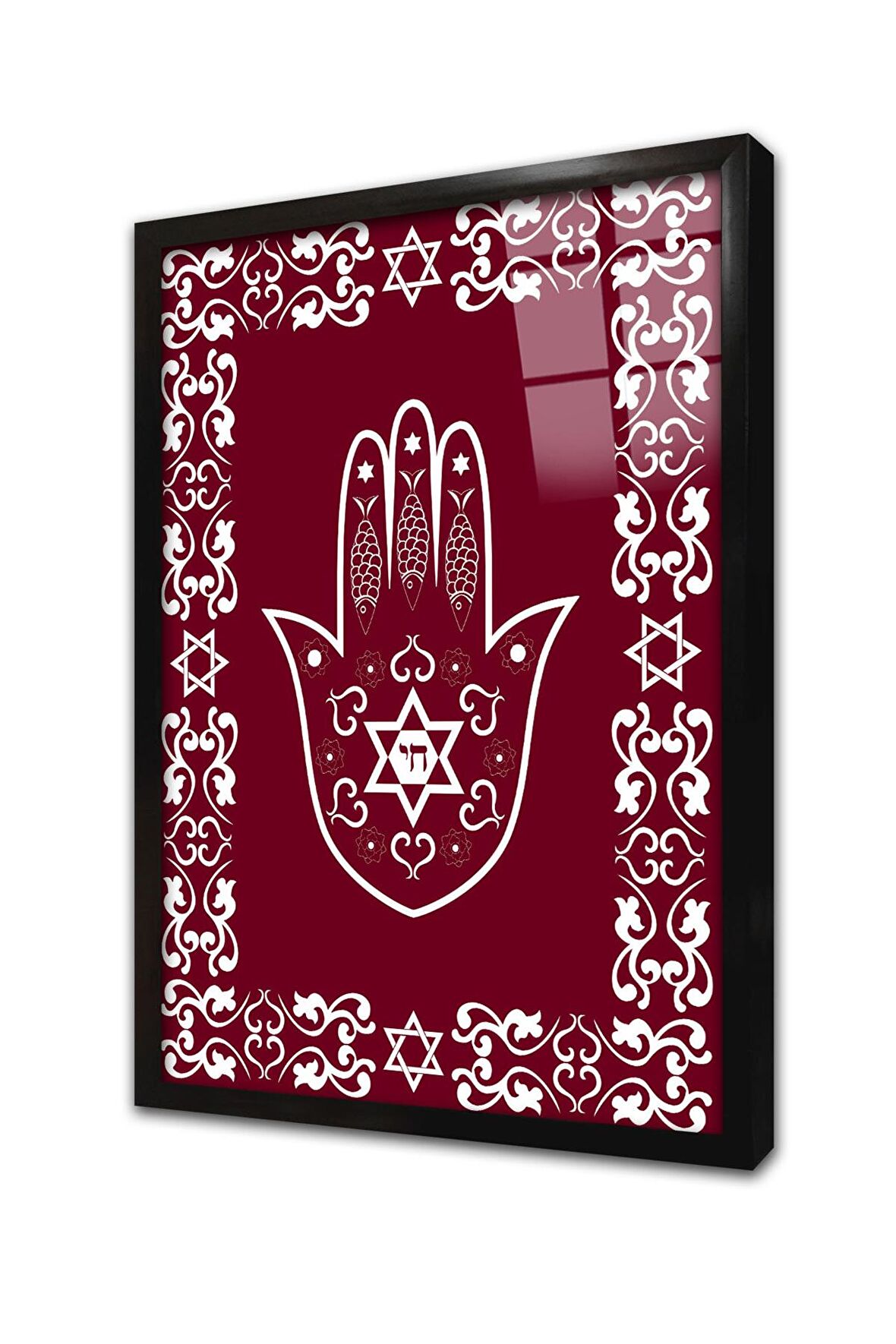 Hz Fatmanın Eli Çerçeveli Cam Tablo