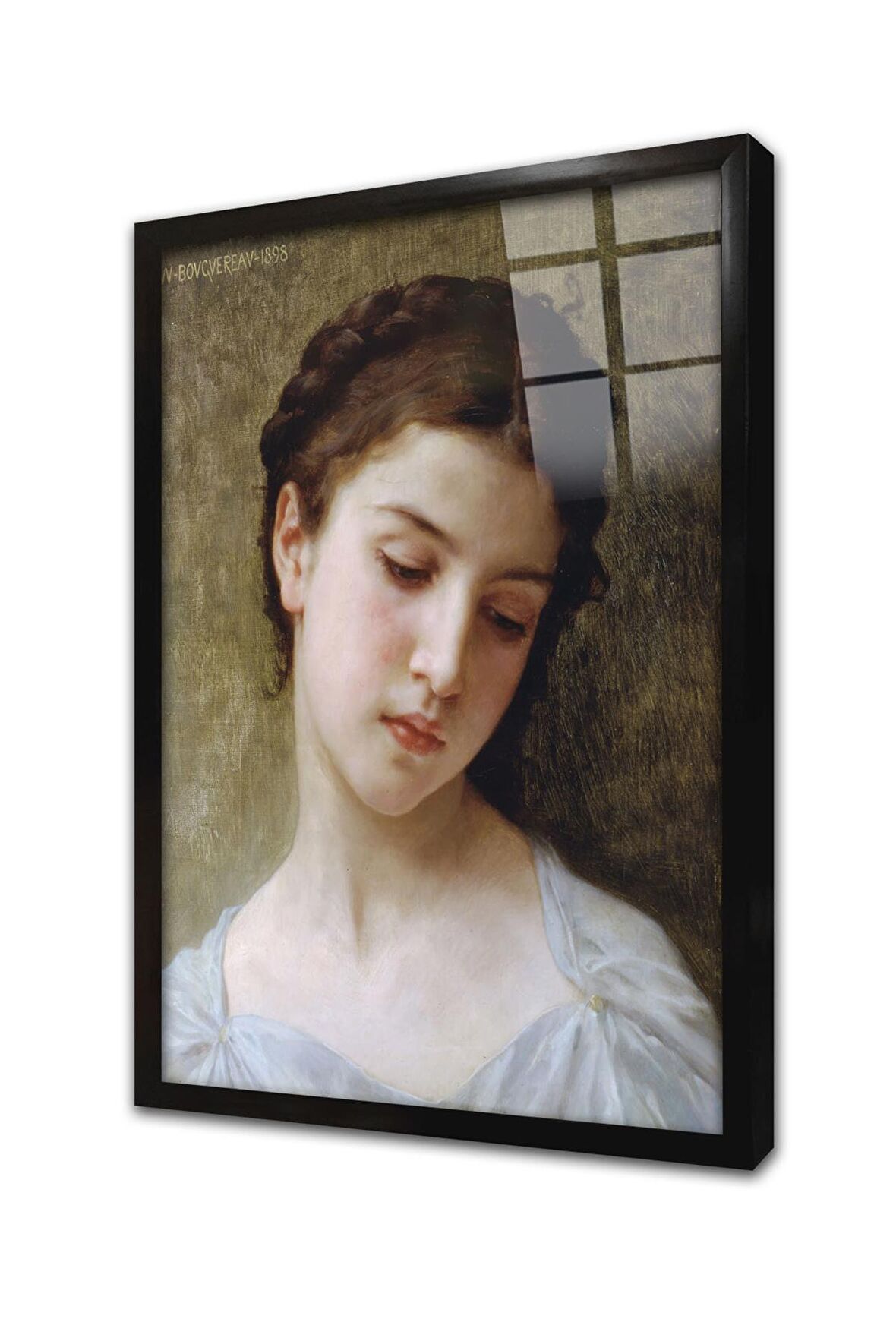 Kadın Çerçeveli Cam Tablo