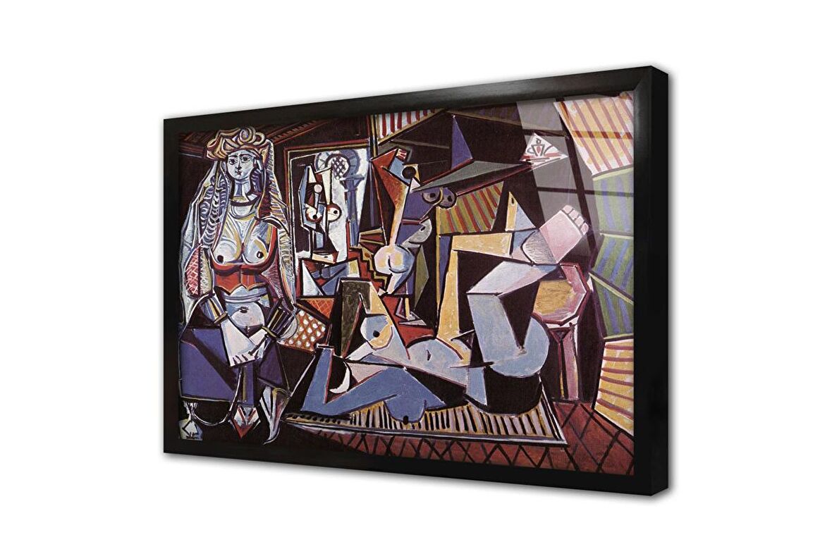Picasso Çerçeveli Cam Tablo