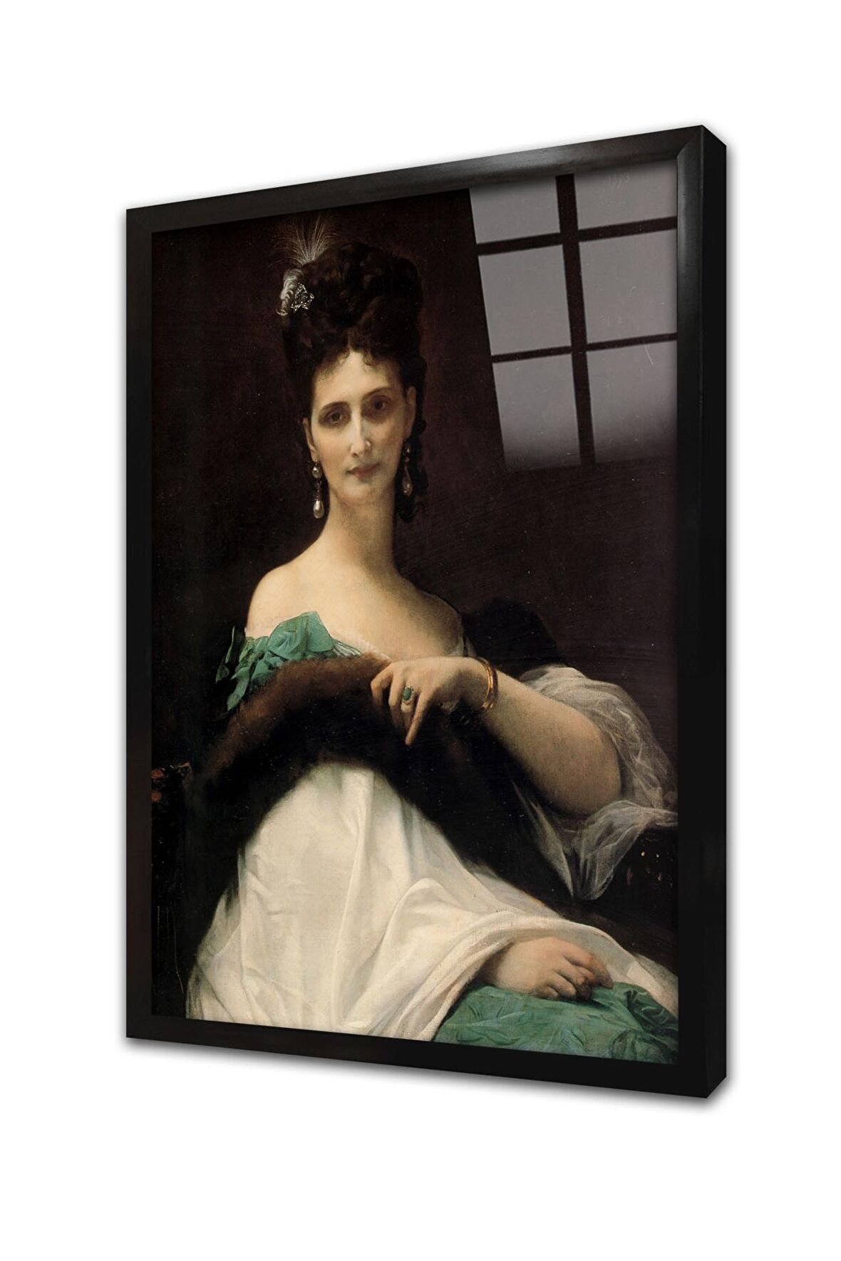 La Contesse De Keller Çerçeveli Cam Tablo